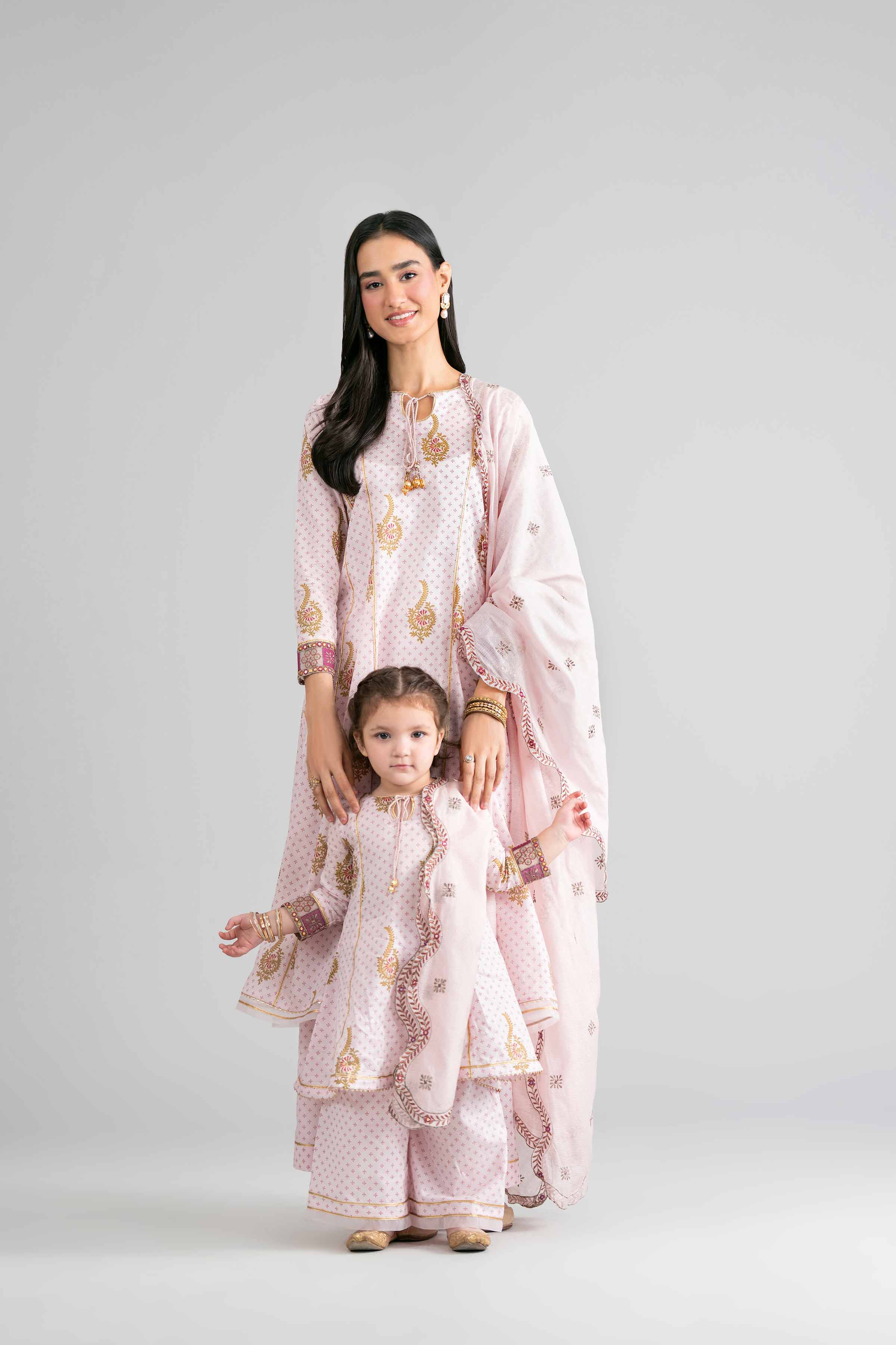 Nishat UK - Pink Embroidered Lawn 3-piece ready to wear Suit