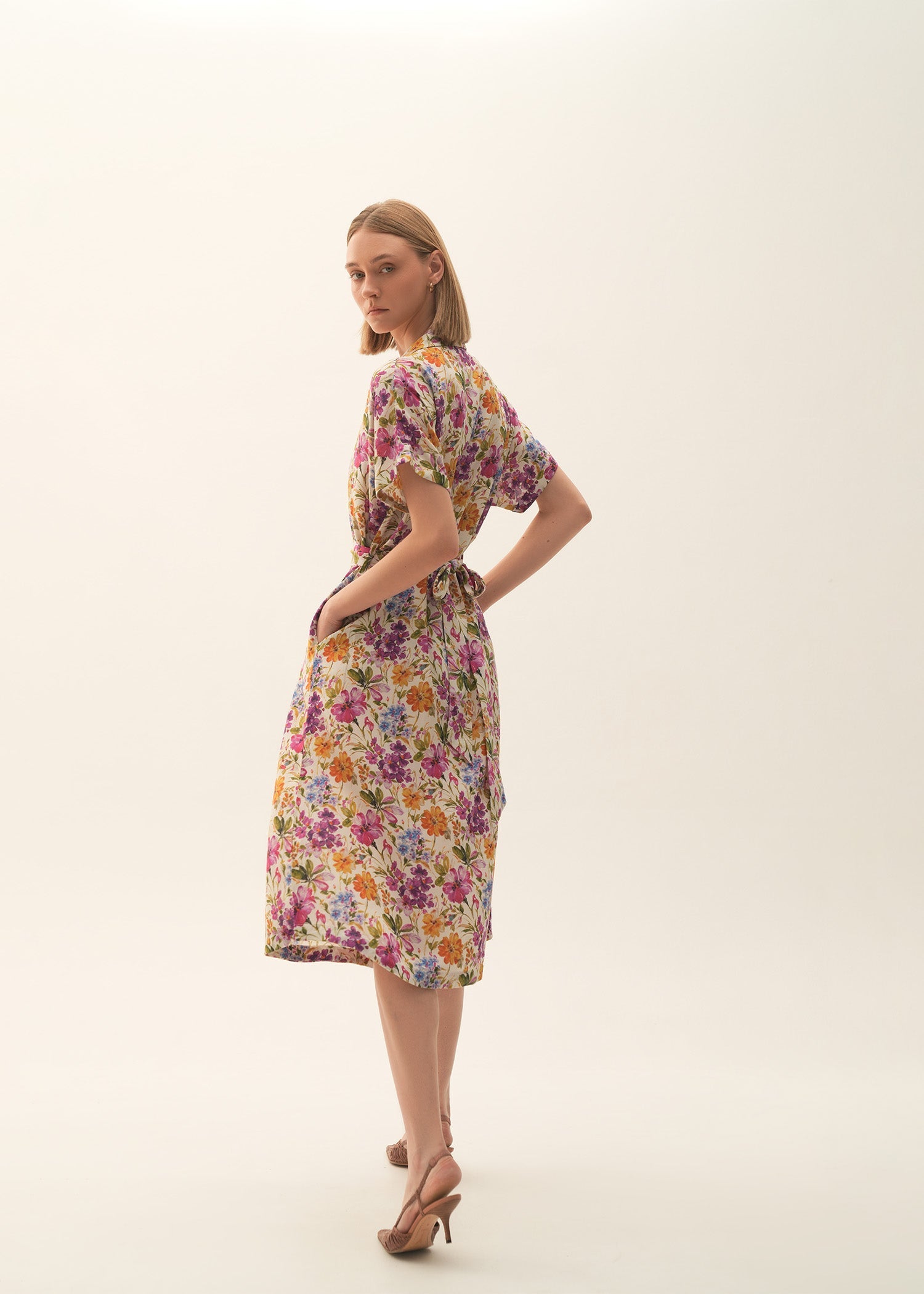 NishatUK - Multi Printed Viscose 1-piece ready to wear Long Dress