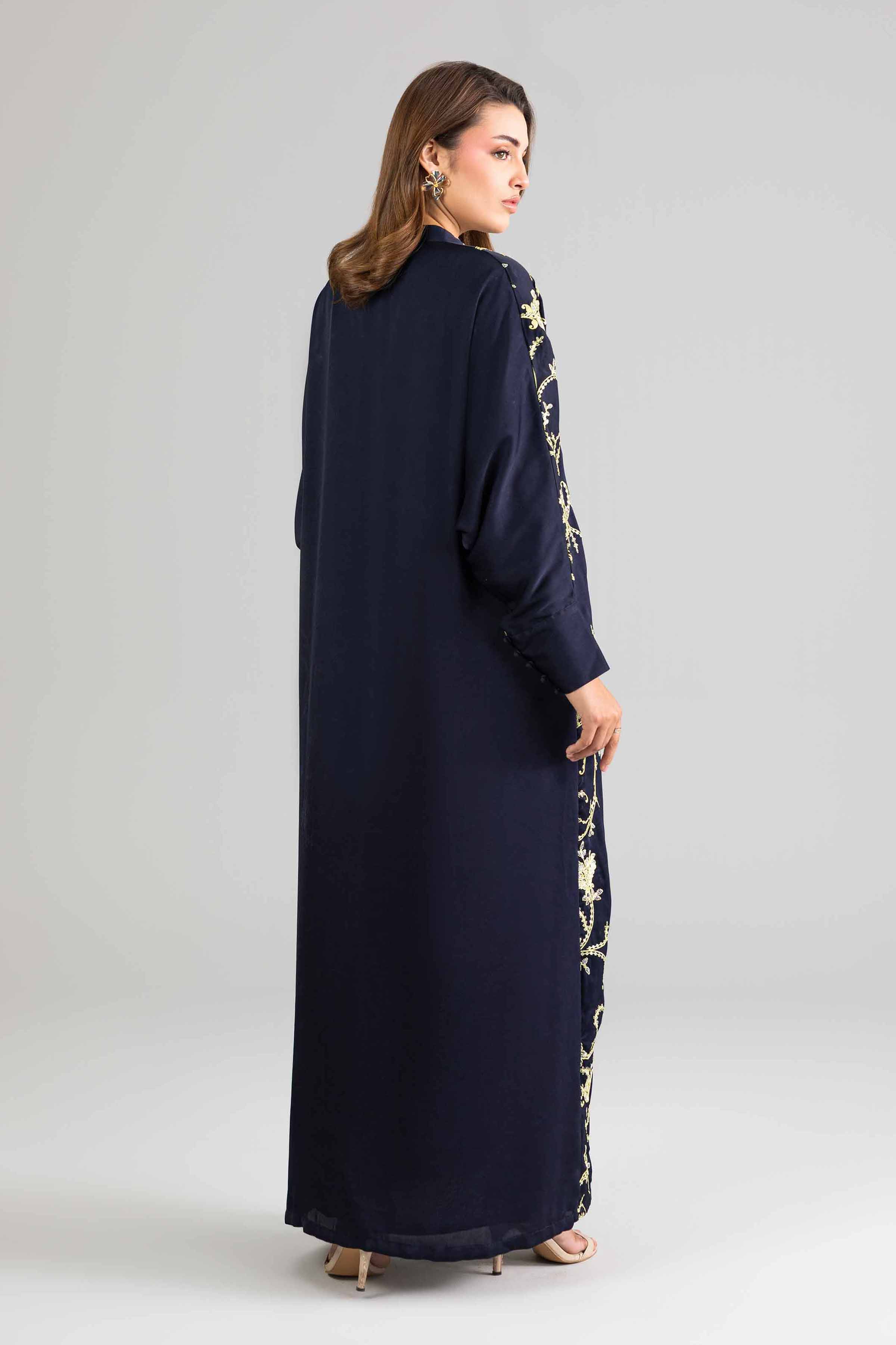 Nishat UK - Blue Embroidered Silk 1-piece ready to wear long dress