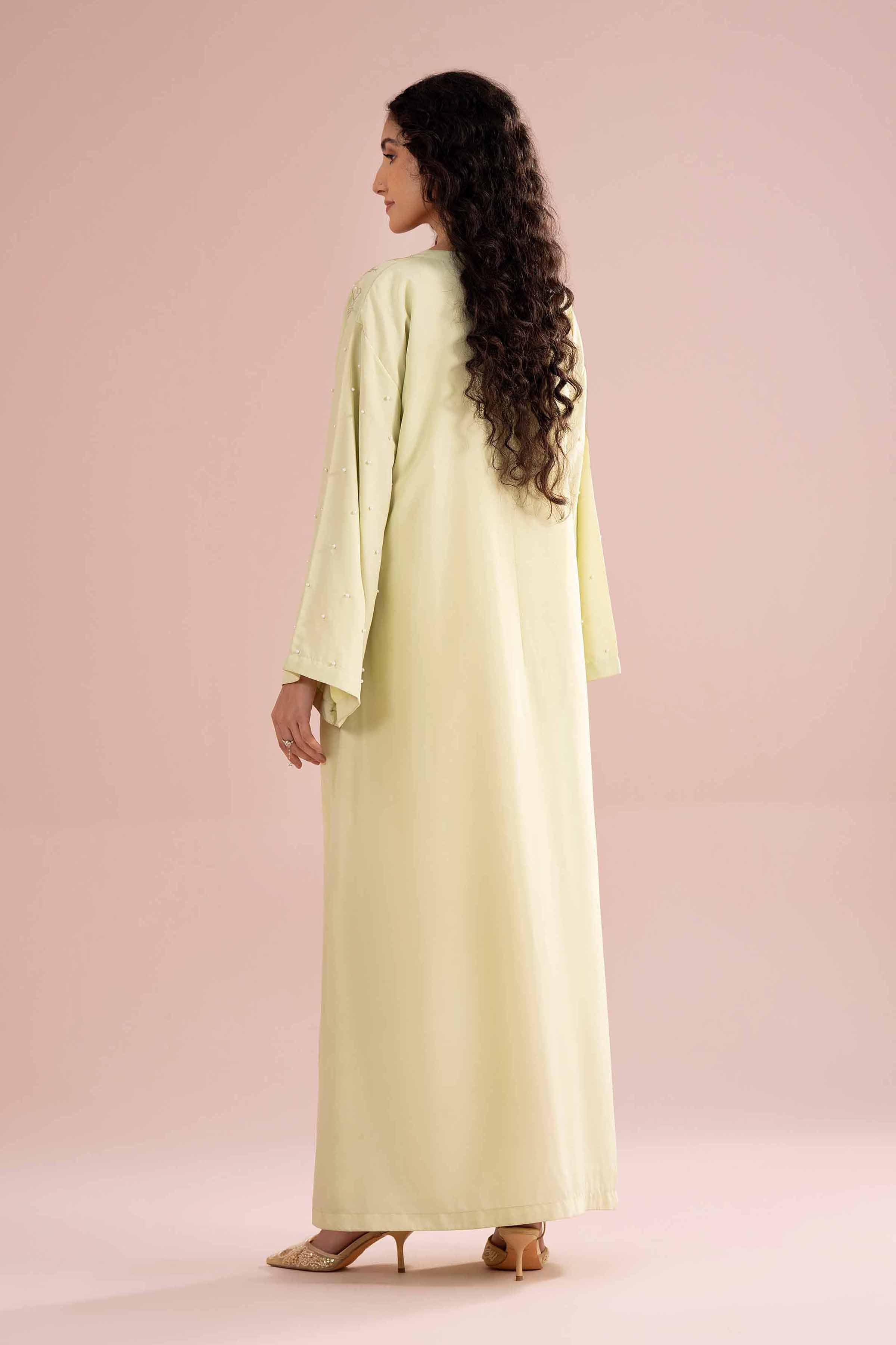Nishat UK - Green Embroidered Grip 1-piece ready to wear Long dress