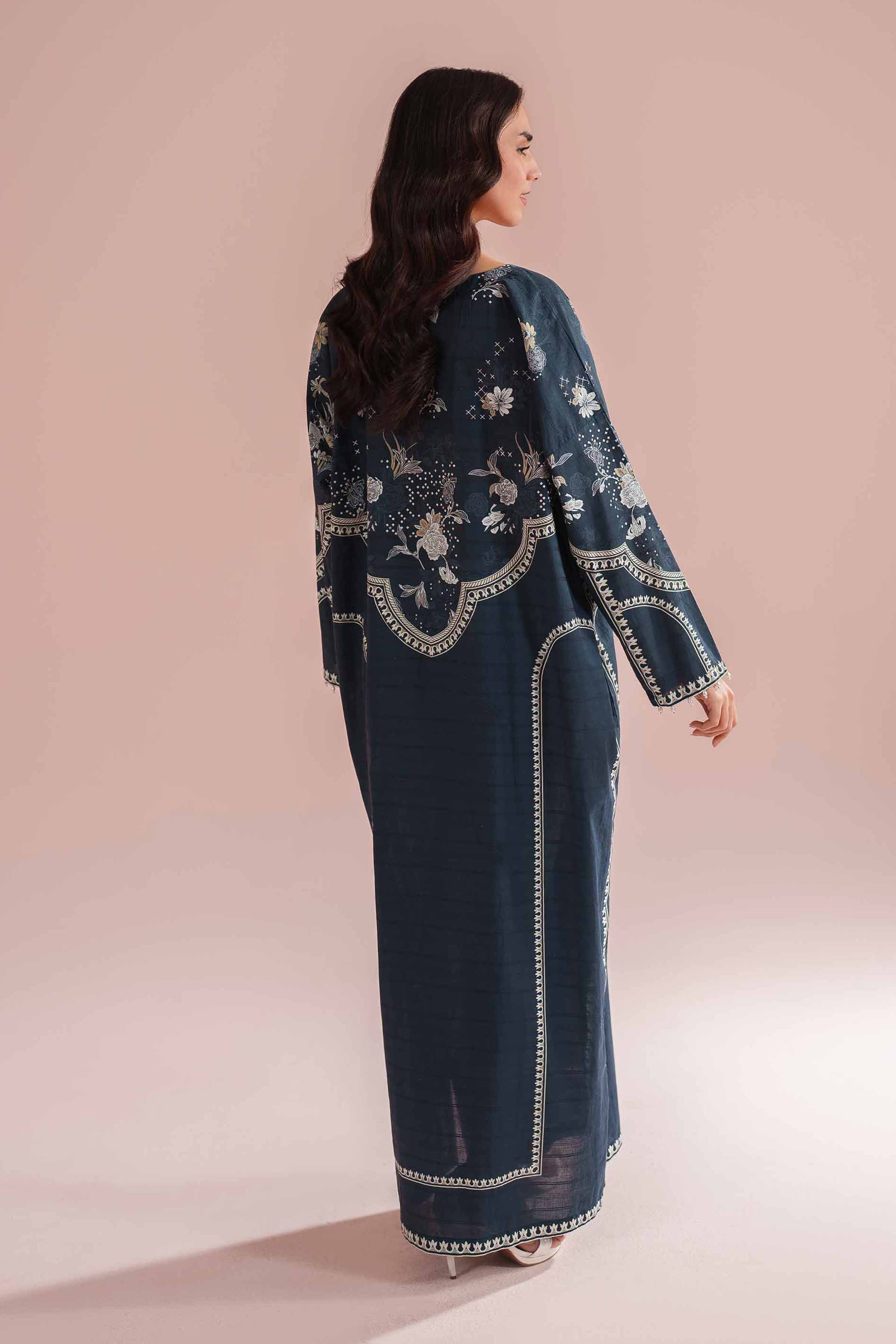 NishatUK - Blue Printed Lawn 1-piece ready to wear Shirt