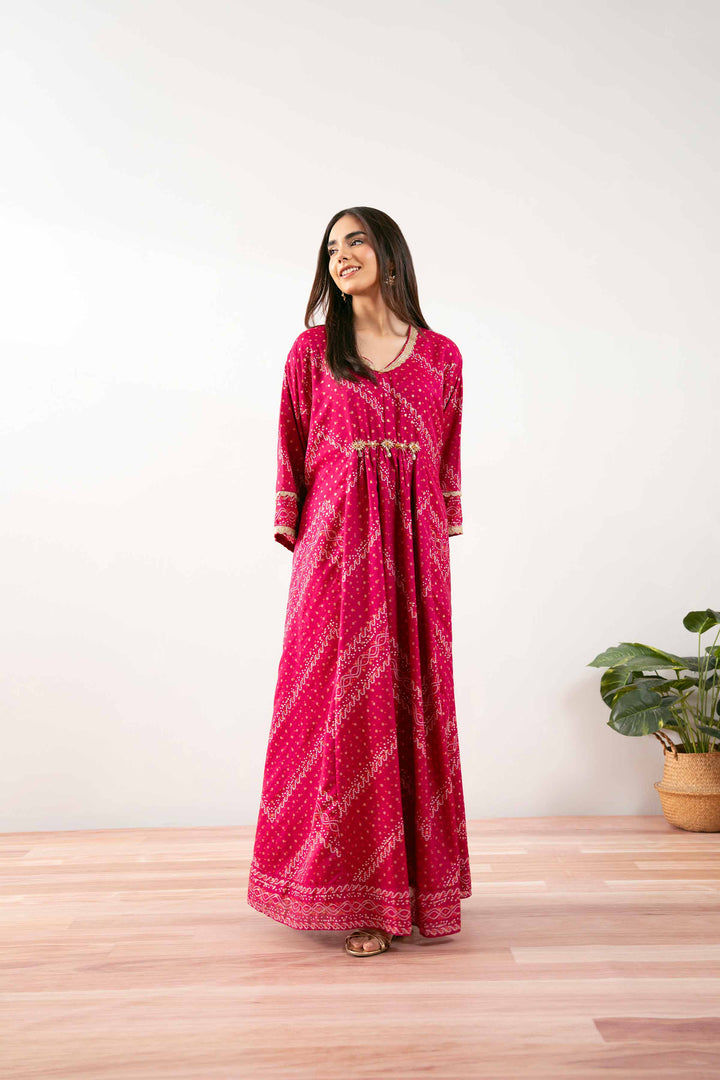 1 Piece - Printed Dress -  FS25-20 - for Women - Pret Collection | Nishat | Shop Online