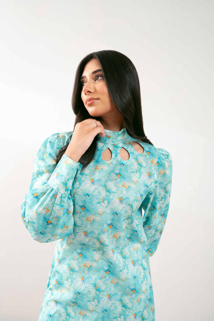 1 Piece - Printed Dress -  FS25-33 - for Women - Pret Collection | Nishat | Shop Online
