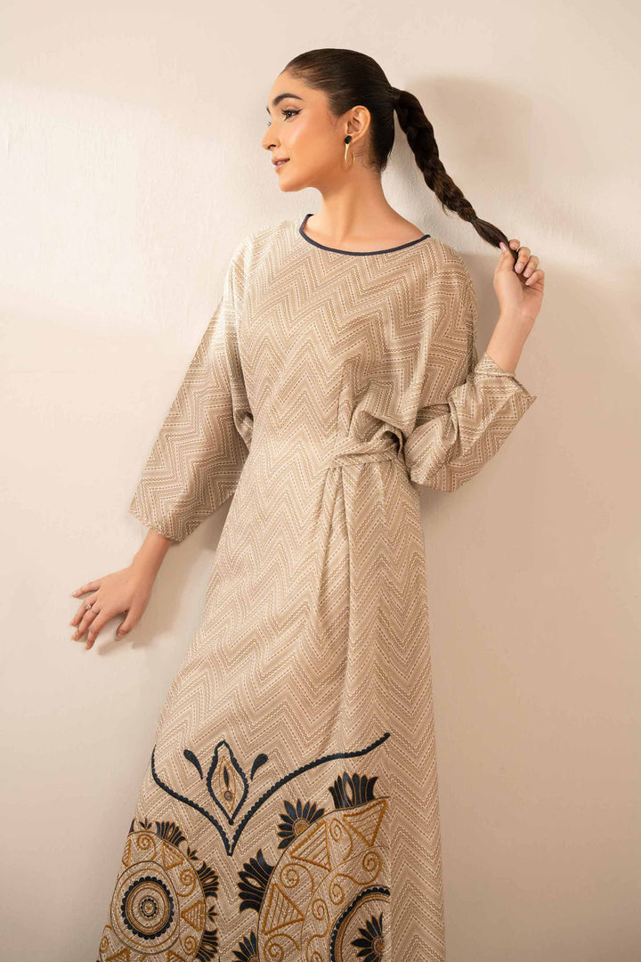 1 Piece - Printed Embroidered Dress - FS25-38 - for Women - Pret Collection | Nishat | Shop Online