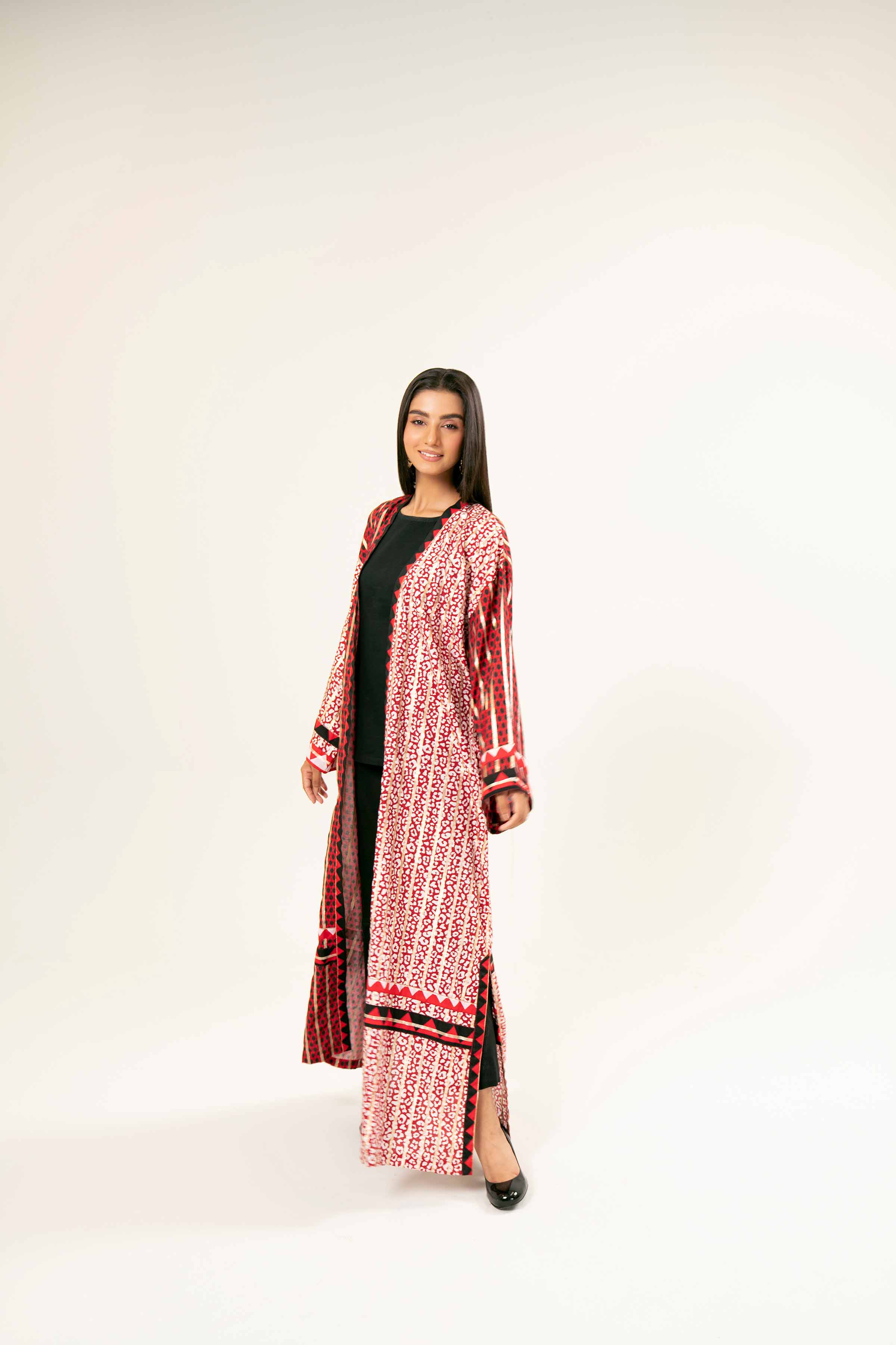 NishatUK - Brown Printed  Monar Gold 1-piece ready to wear Gown