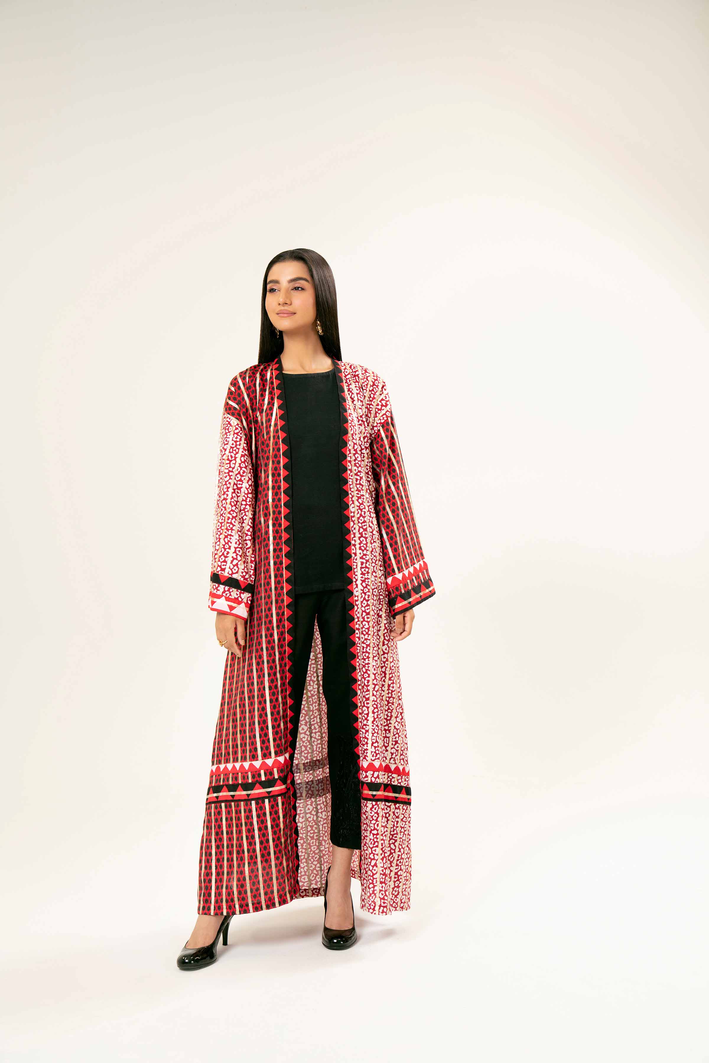 NishatUK - Brown Printed  Monar Gold 1-piece ready to wear Gown