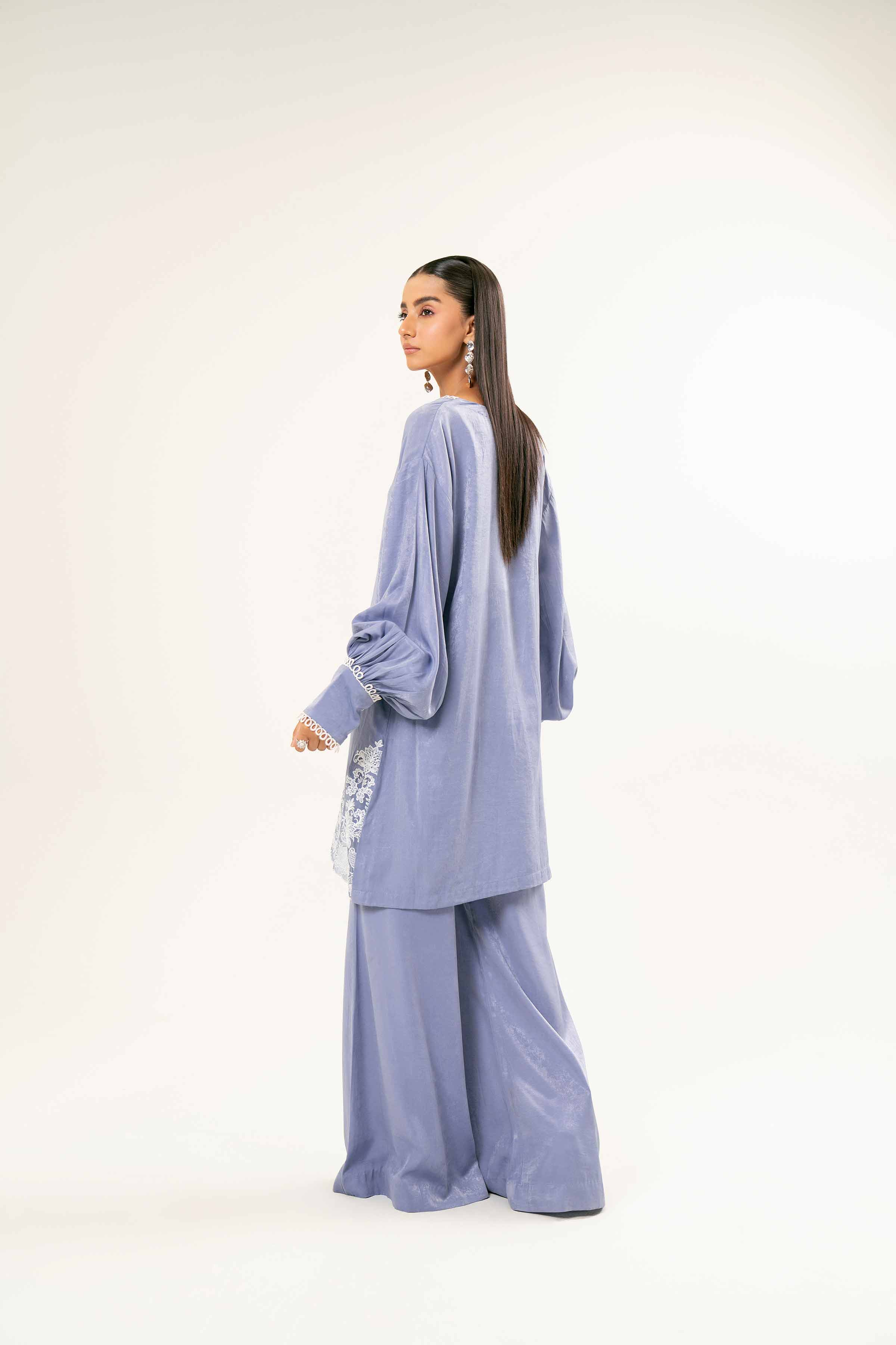 NishatUK - Brown Embroidered   Yarn Dyed 2-piece ready to wear Dress