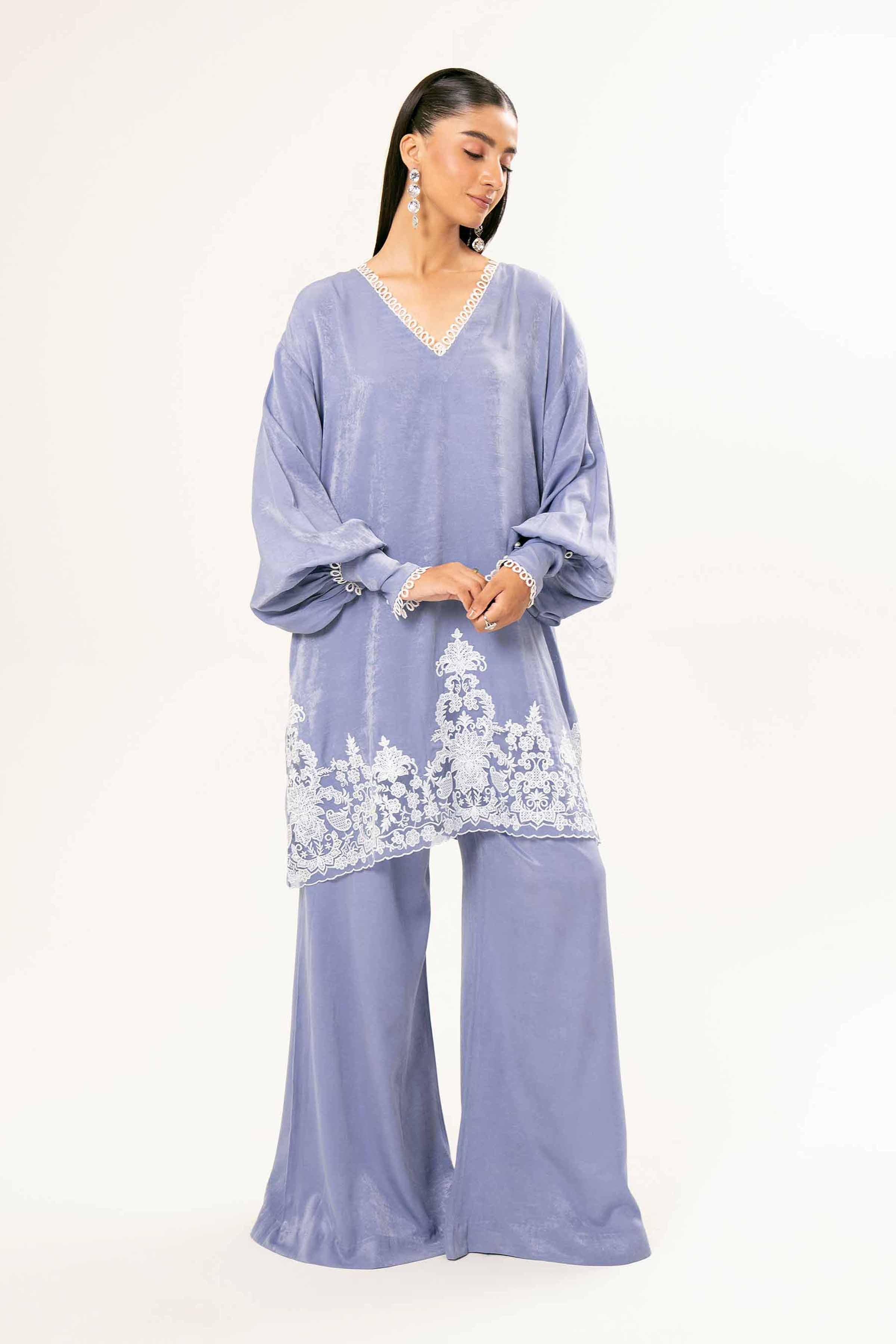 NishatUK - Brown Embroidered   Yarn Dyed 2-piece ready to wear Dress