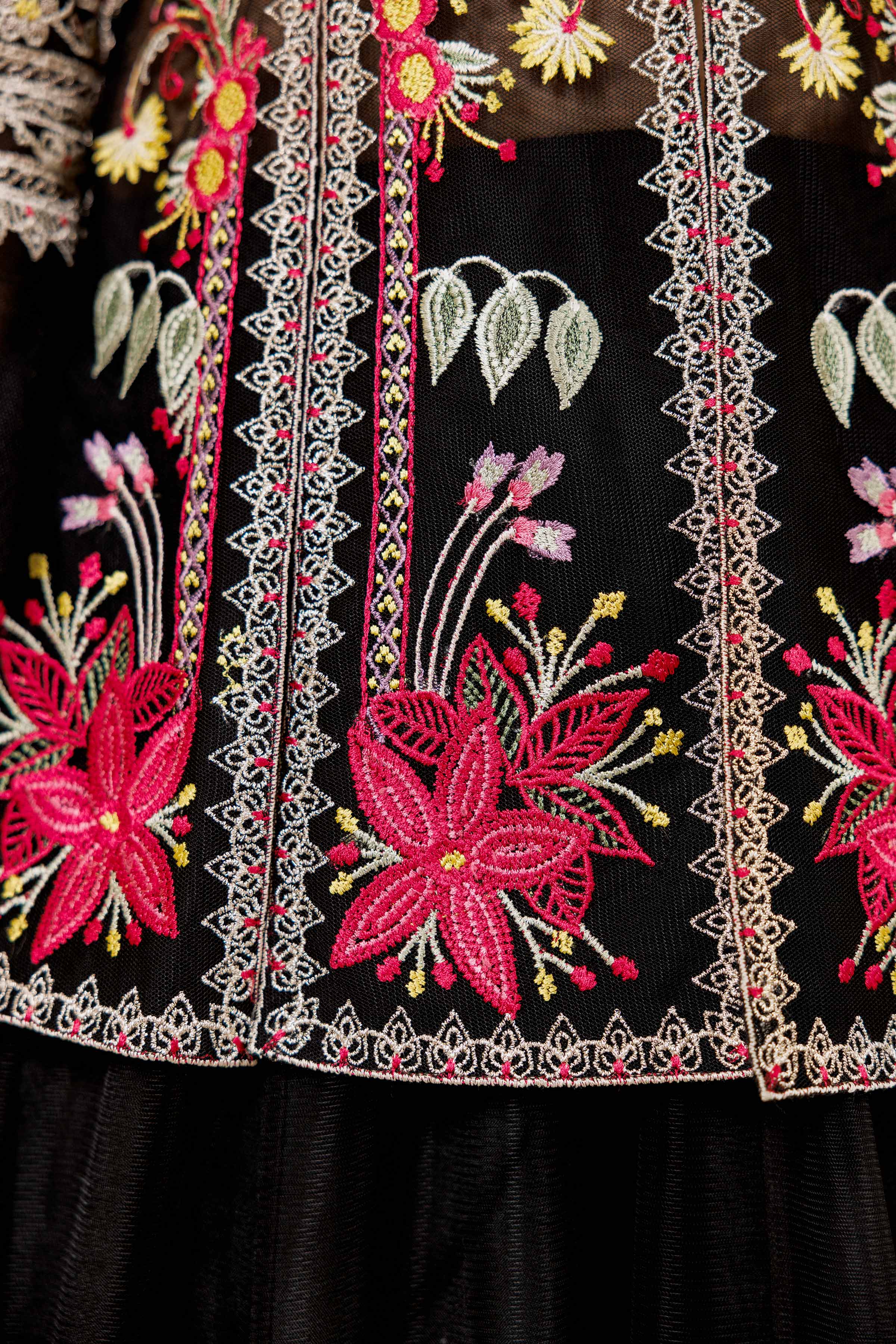 NishatUK - Brown Embroidered  Silk 2-piece ready to wear Dress