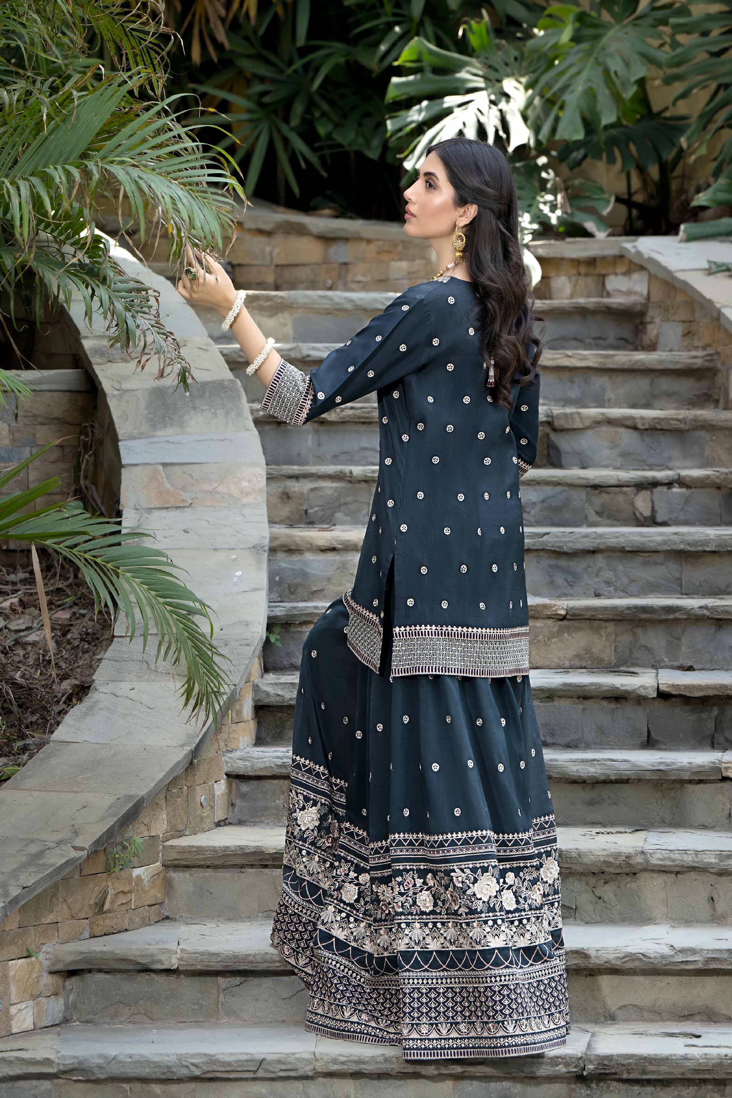 NishatUK - Brown Embroidered  Lawn 2-piece ready to wear Dress