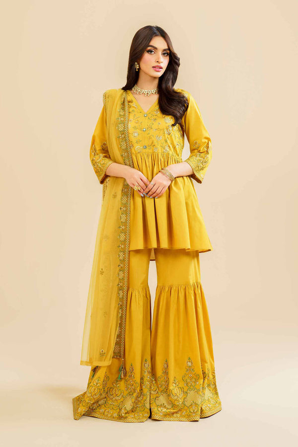 3 Piece - Embroidered Suit - KFE24-105