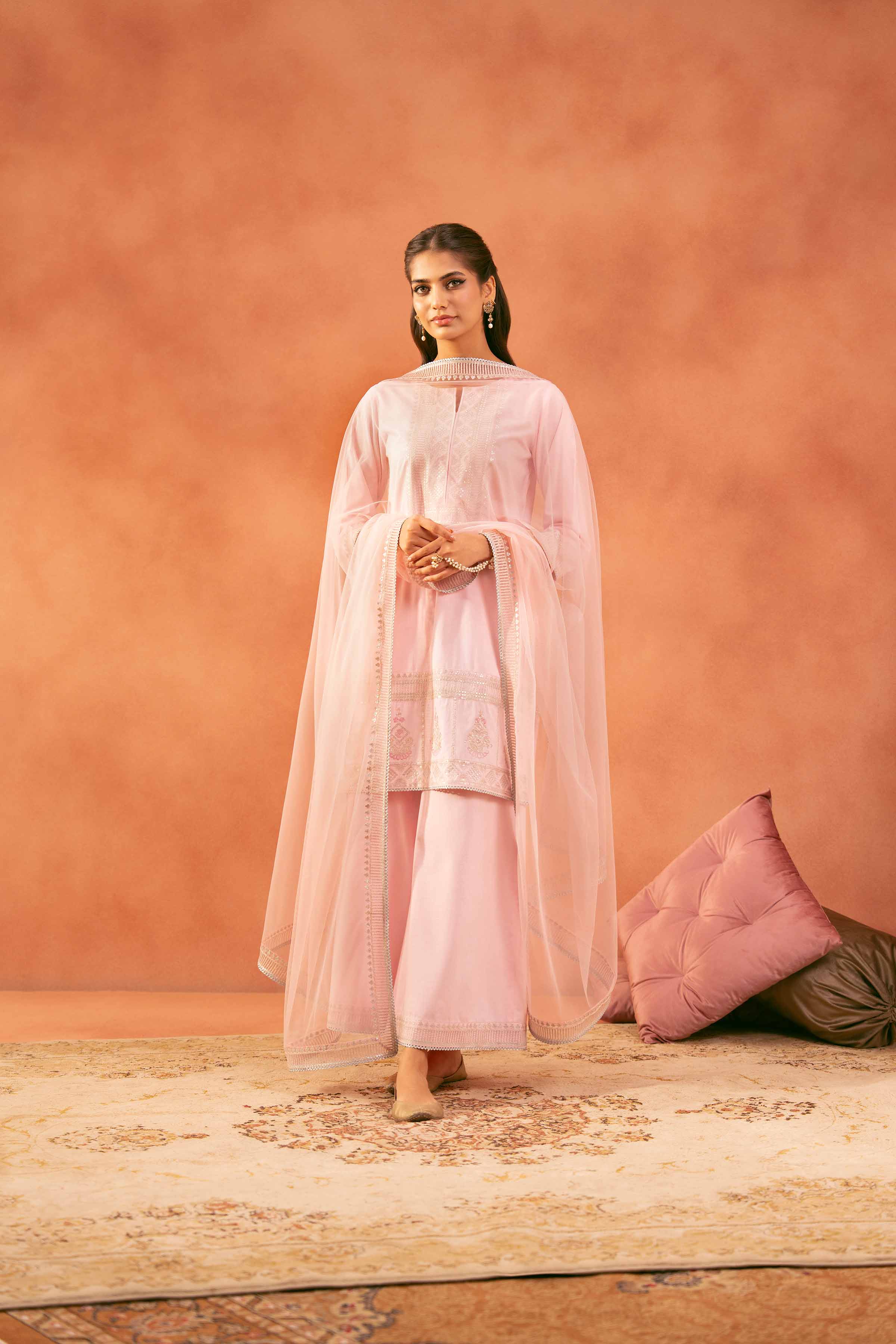 3 Piece - Embroidered Suit - KFE25-160