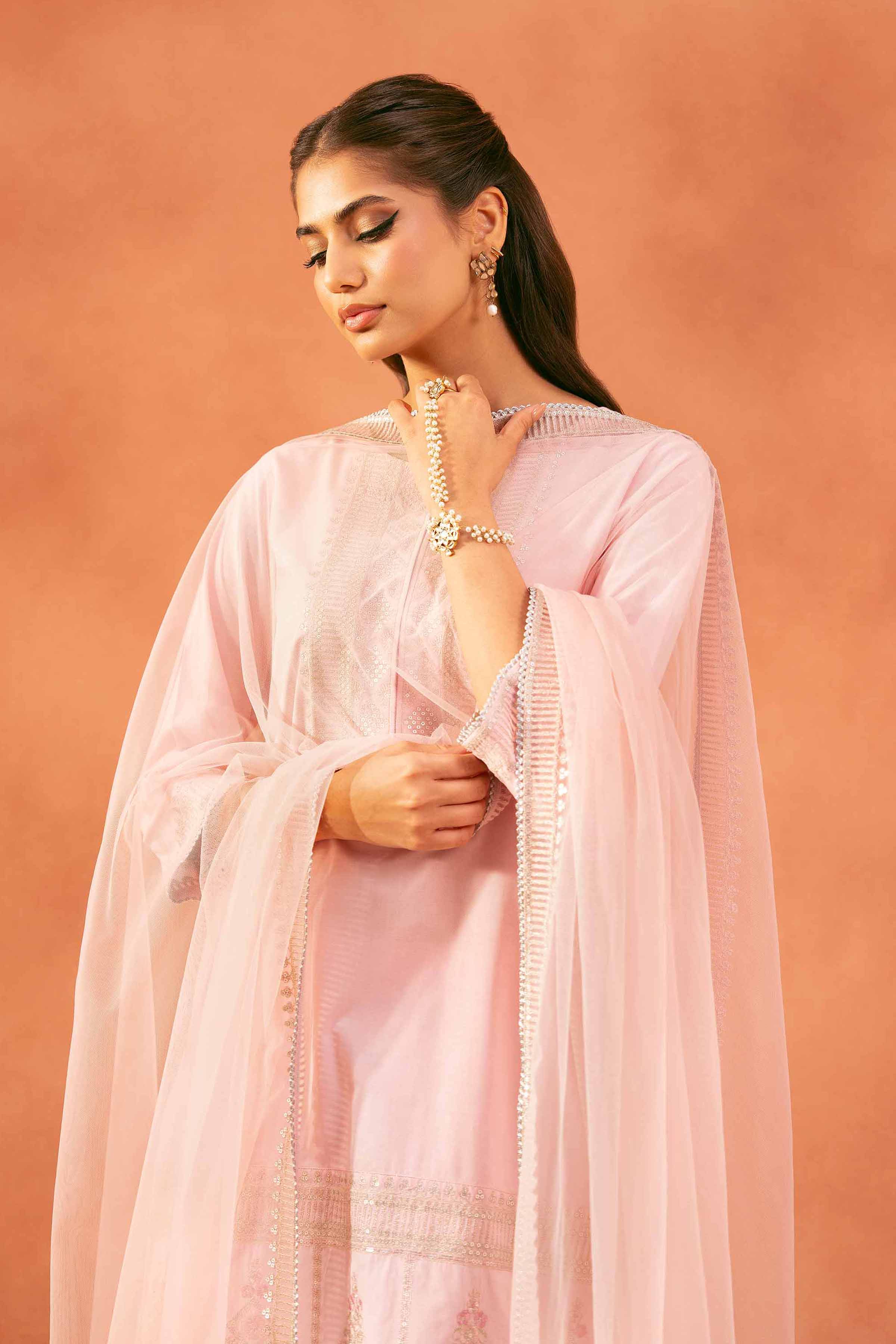 3 Piece - Embroidered Suit - KFE25-160