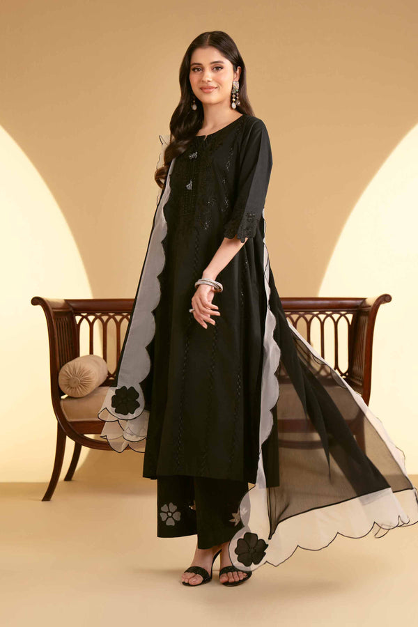 3 Piece - Embroidered Suit - KFE25-26