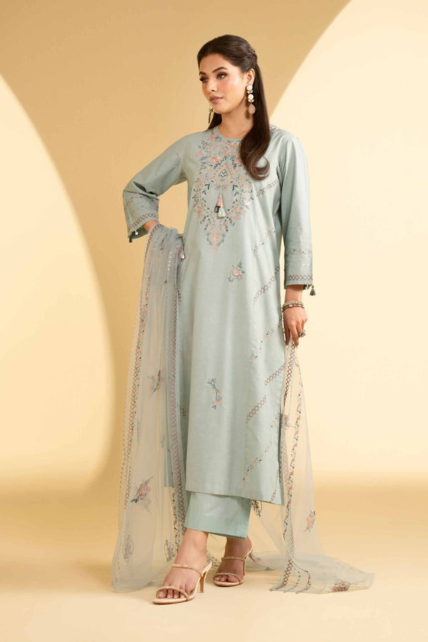 3 Piece - Embroidered Suit - KFE25-27