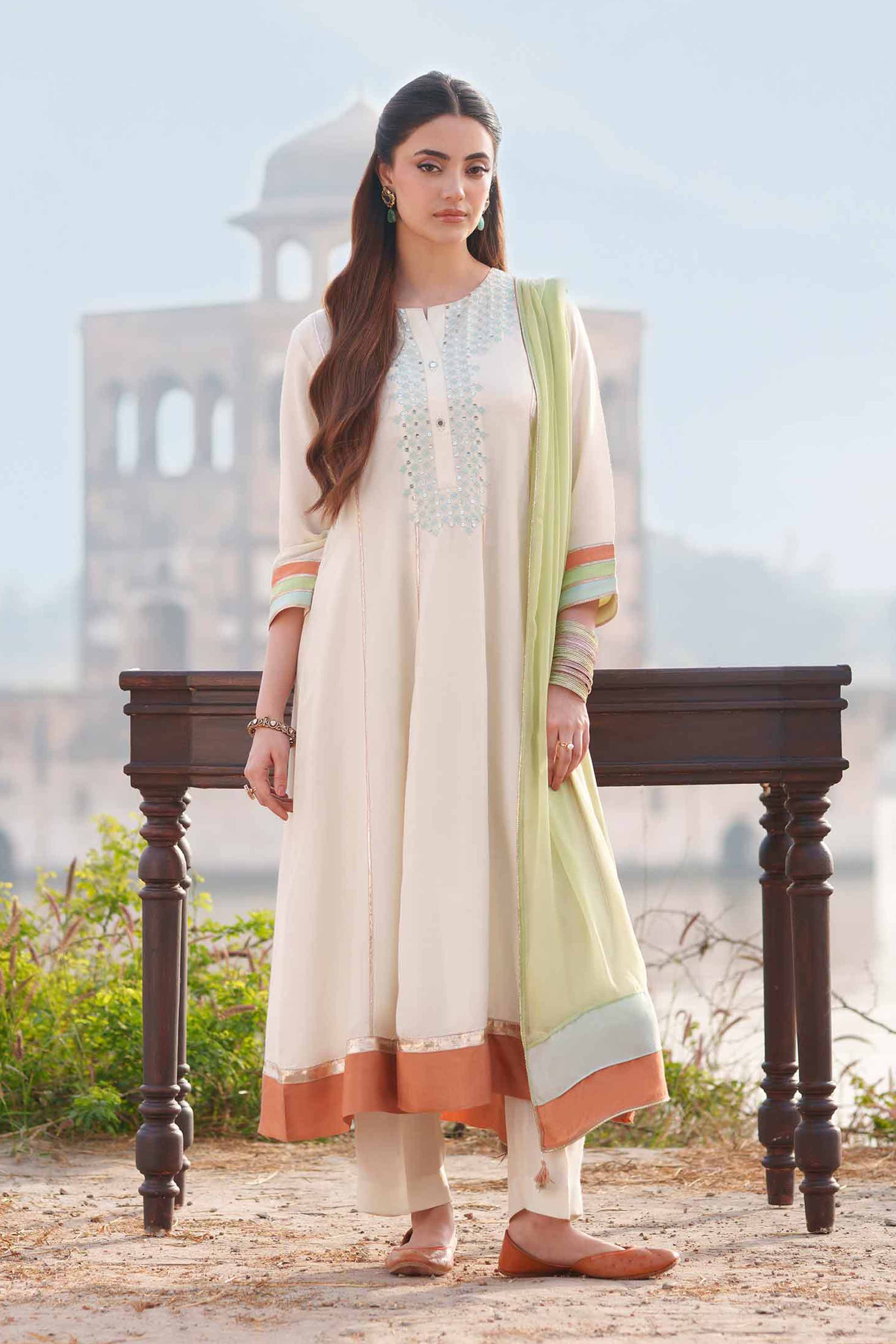 3 Piece - Embroidered Suit - KFE26-103