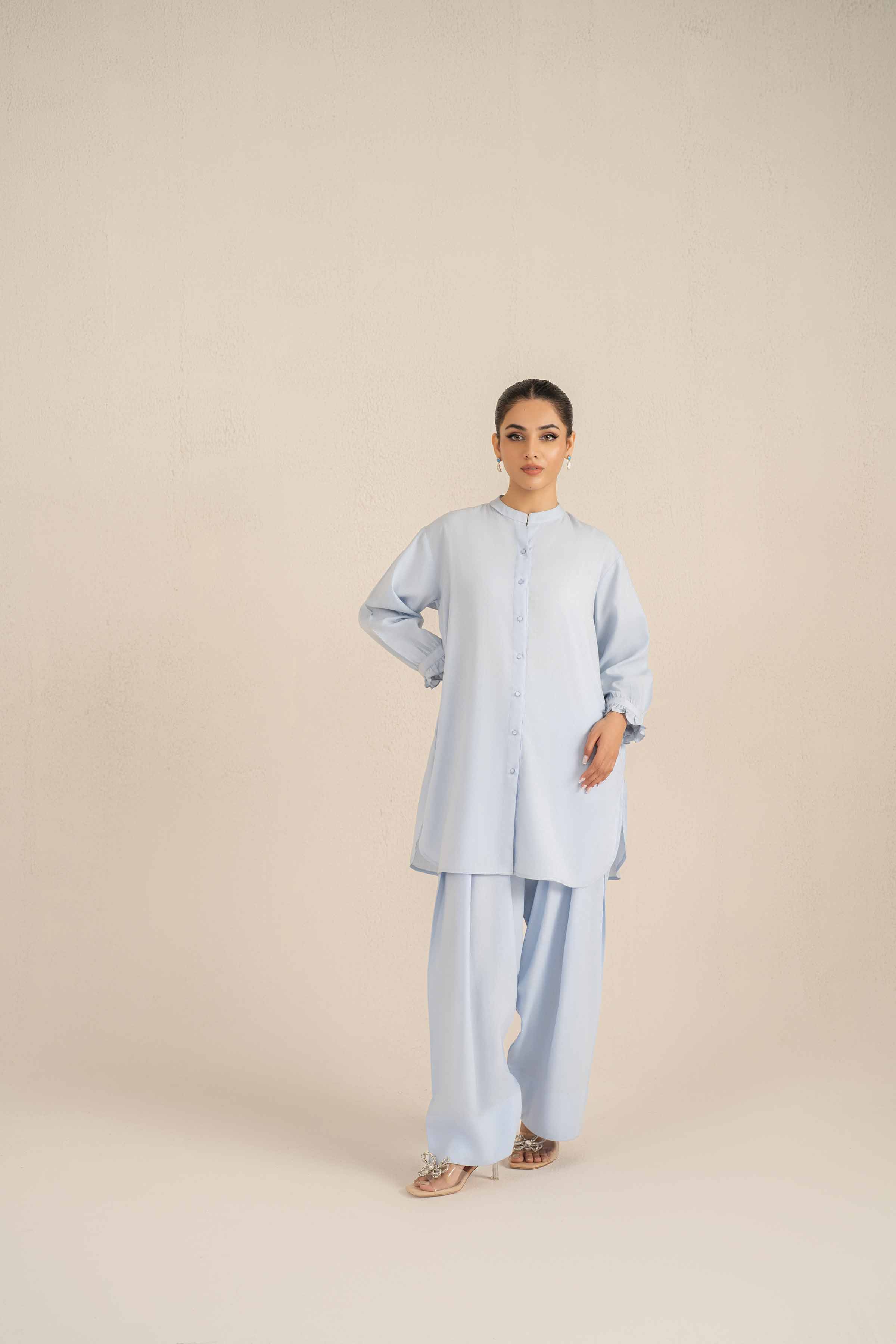 NishatUK - Brown Solids  Cotton 2-piece ready to wear Luxury Dress