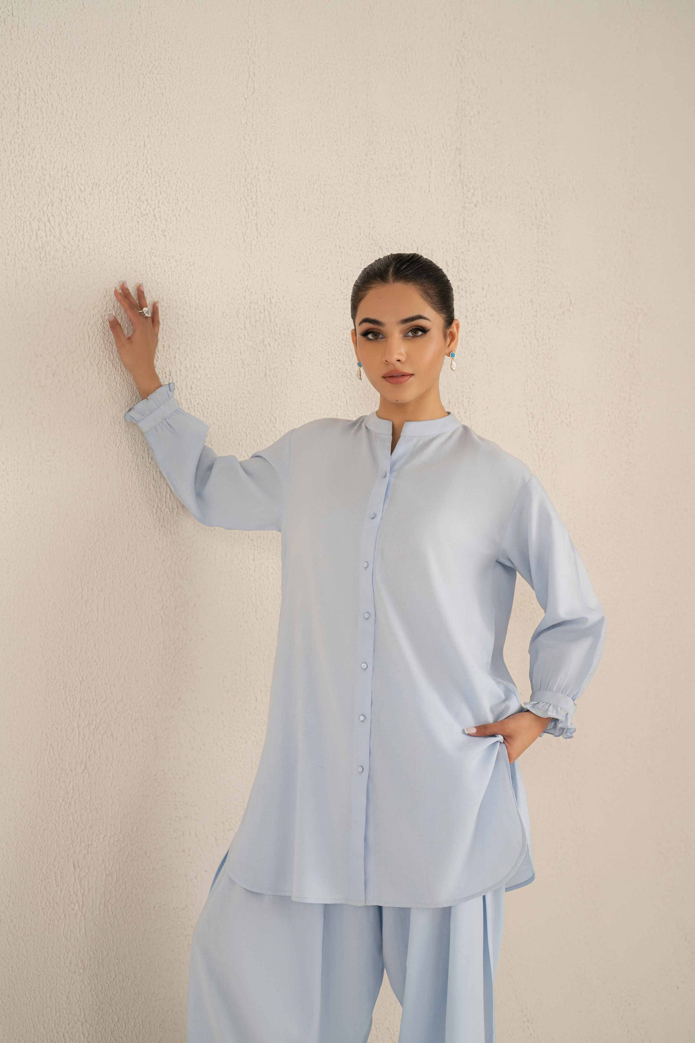 NishatUK - Brown Solids  Cotton 2-piece ready to wear Luxury Dress