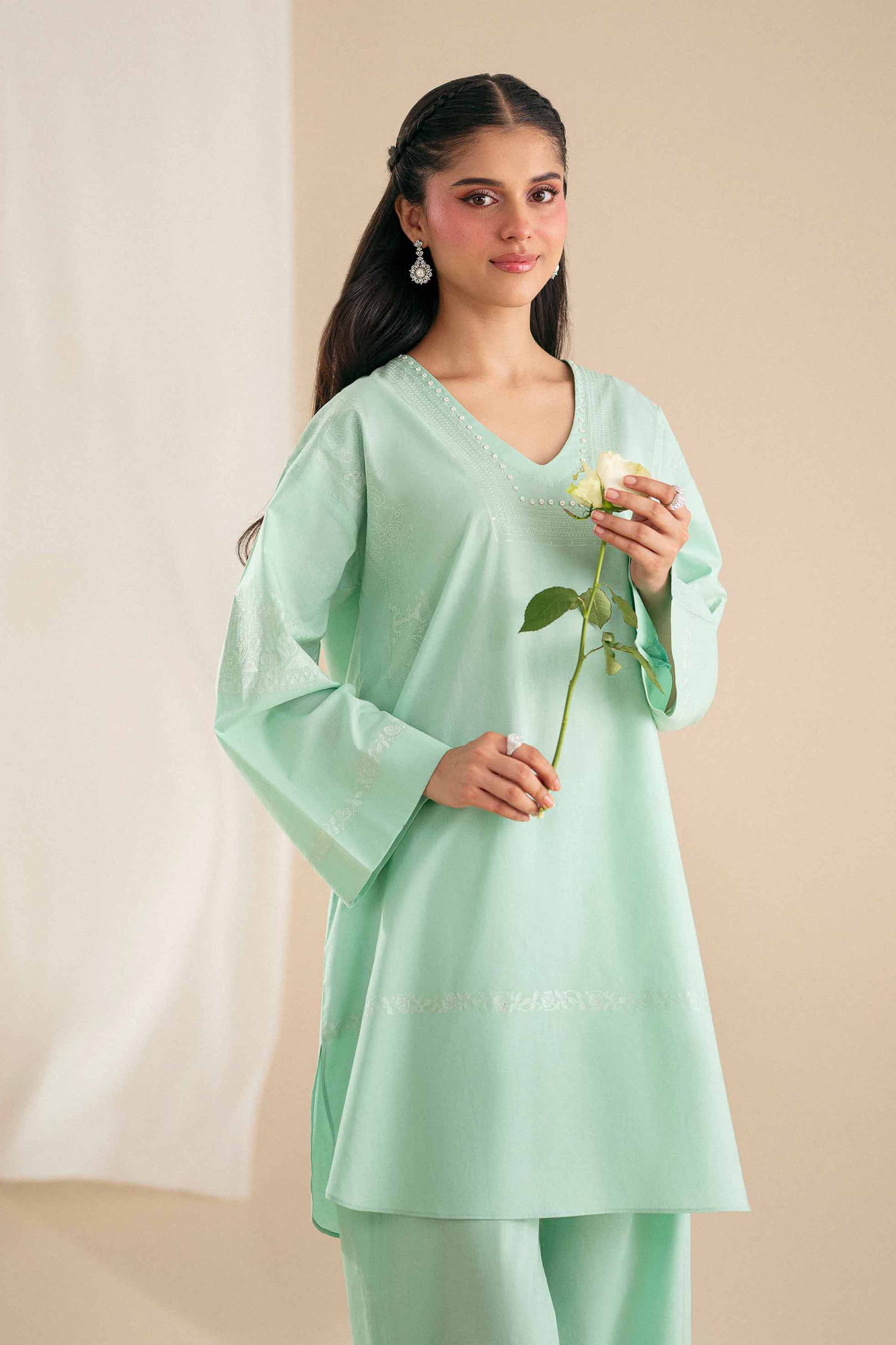 2 Piece - Embroidered Suit - KFS25-110