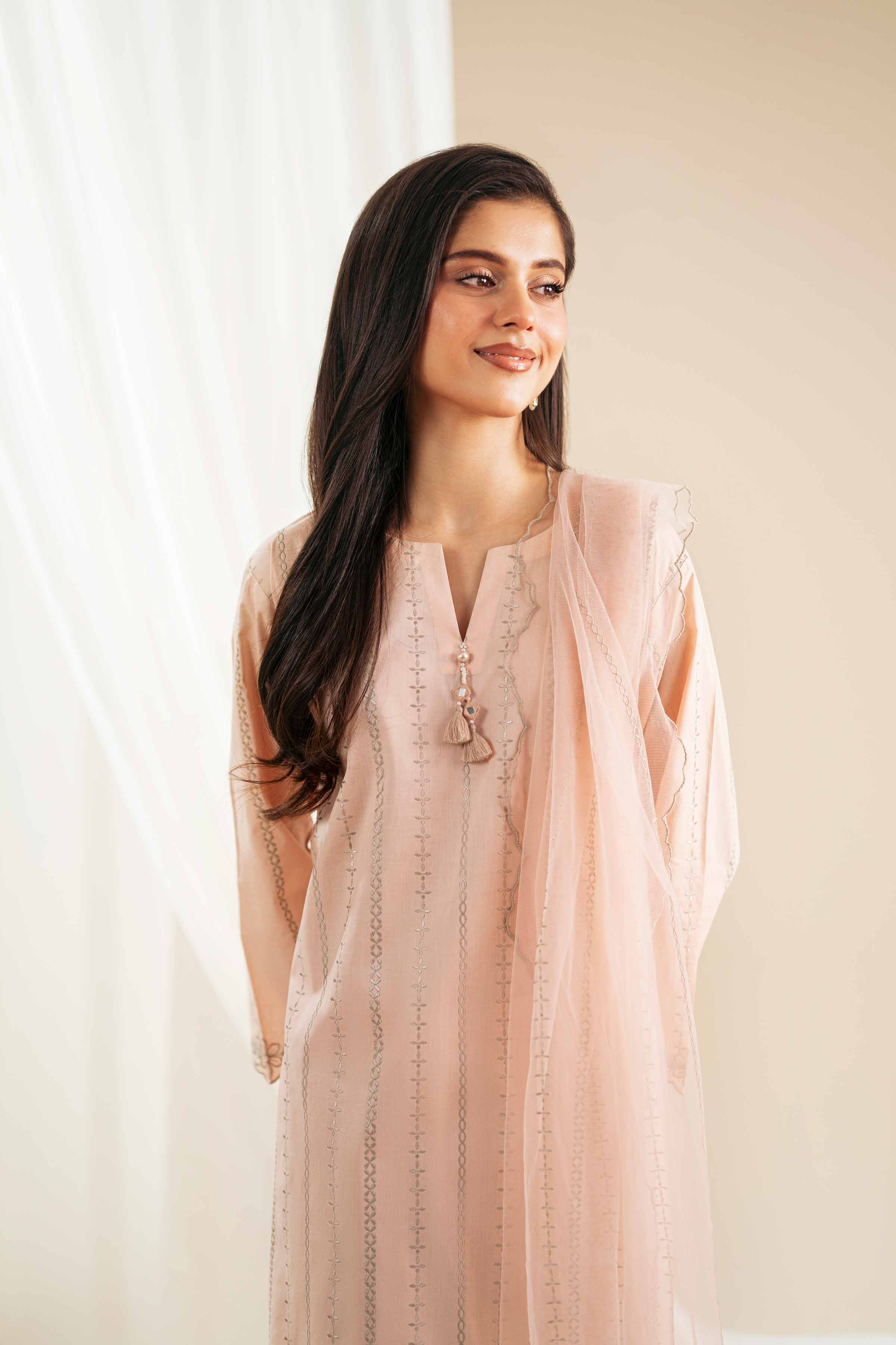 3 Piece - Embroidered Suit - KFS25-123