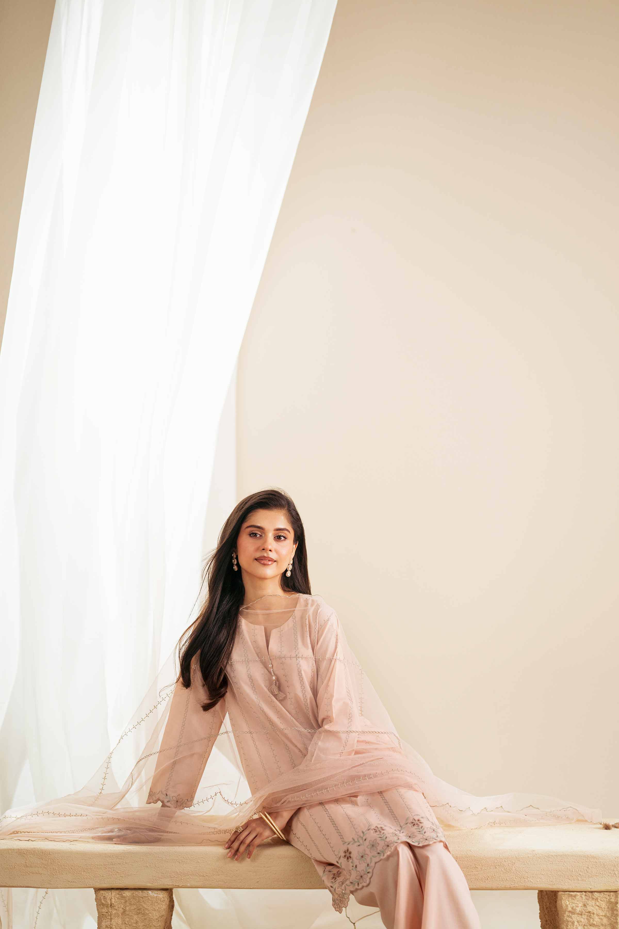 3 Piece - Embroidered Suit - KFS25-123