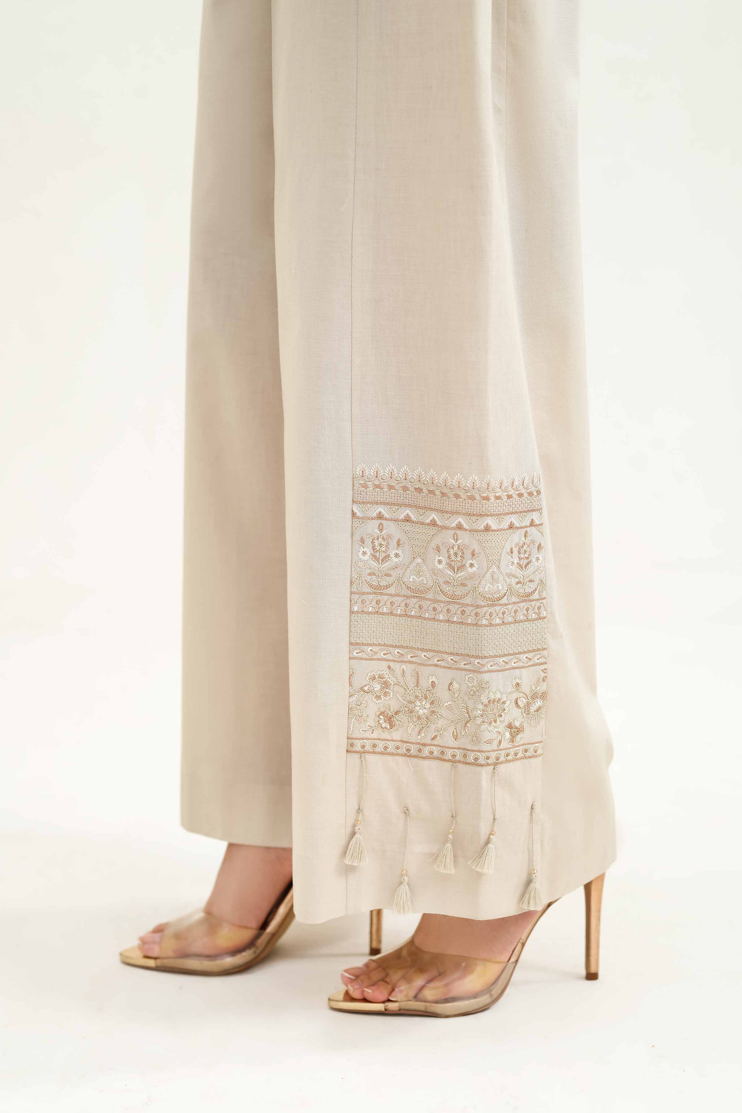 NishatUK - Skin Embroidered   Cambric 1-piece ready to wear Trouser