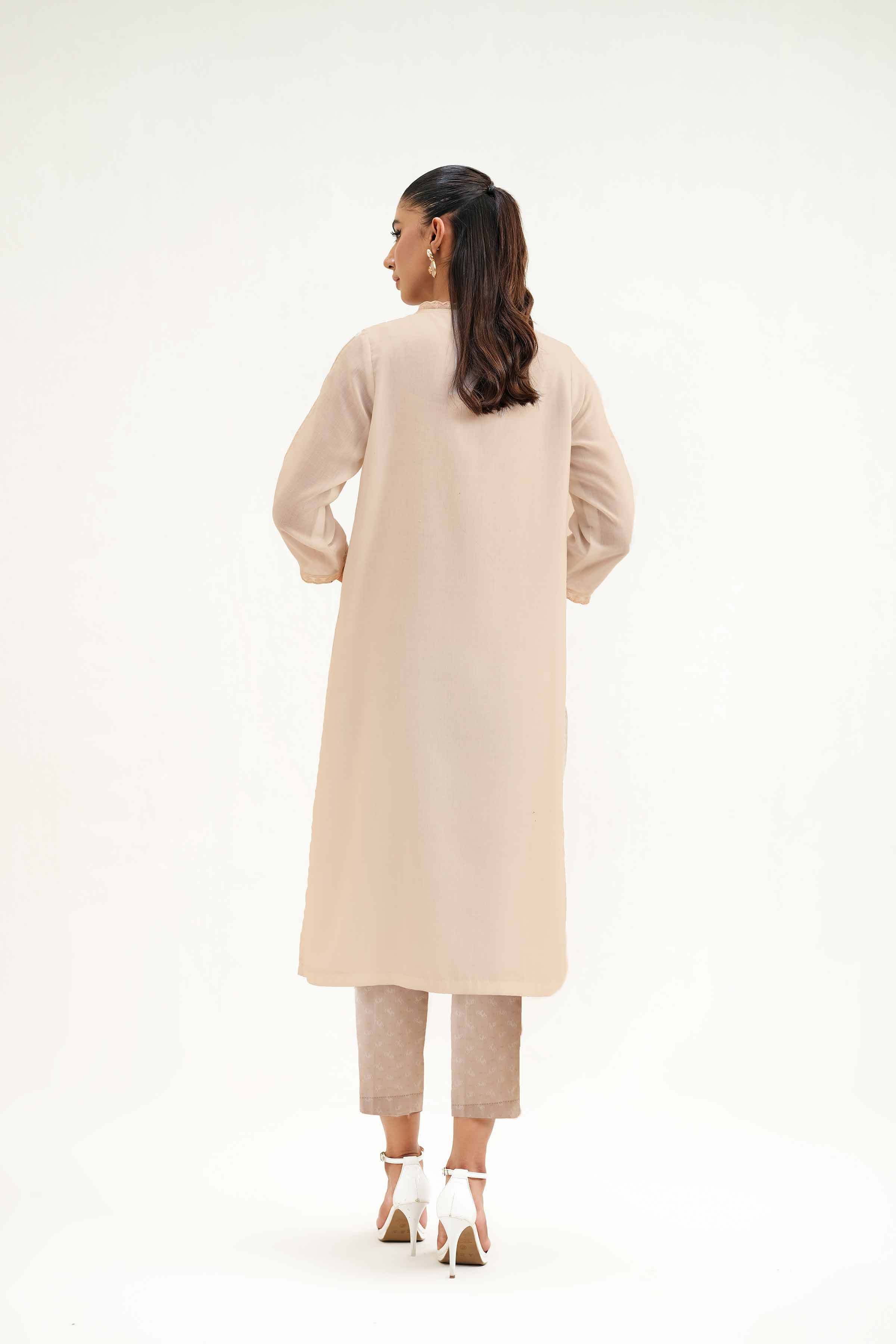 NishatUK - Brown Embroidered  Jacquard 2-piece ready to wear Luxury Dress