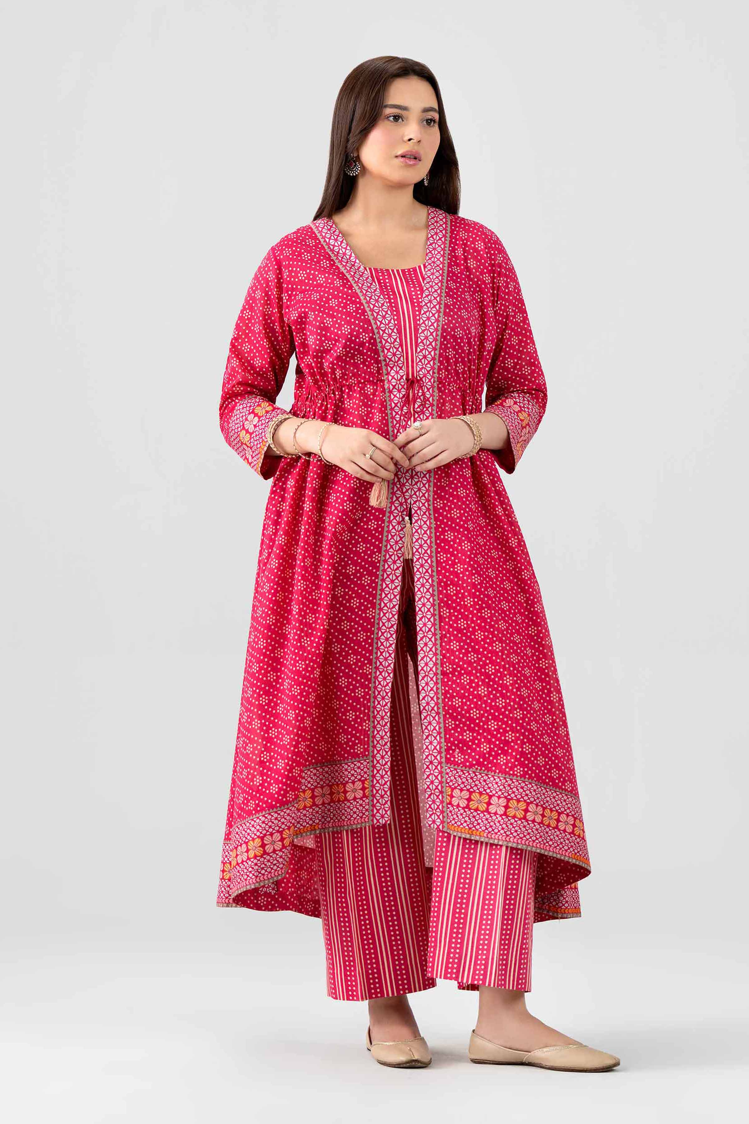 Nishat UK - Pink Embroidered Lawn 2 Pieces ready to wear luxury Dress