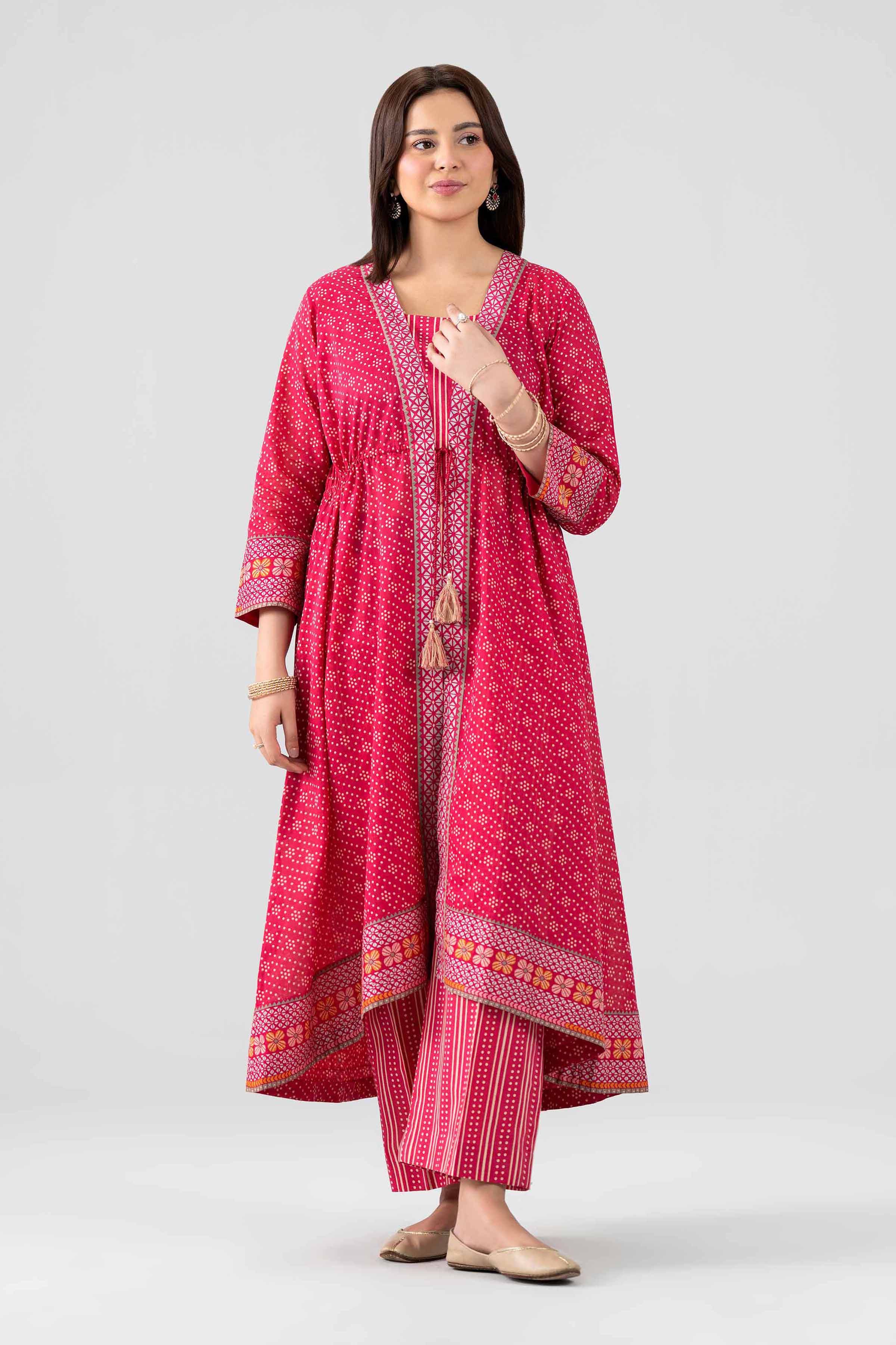 Nishat UK - Pink Embroidered Lawn 2 Pieces ready to wear luxury Dress