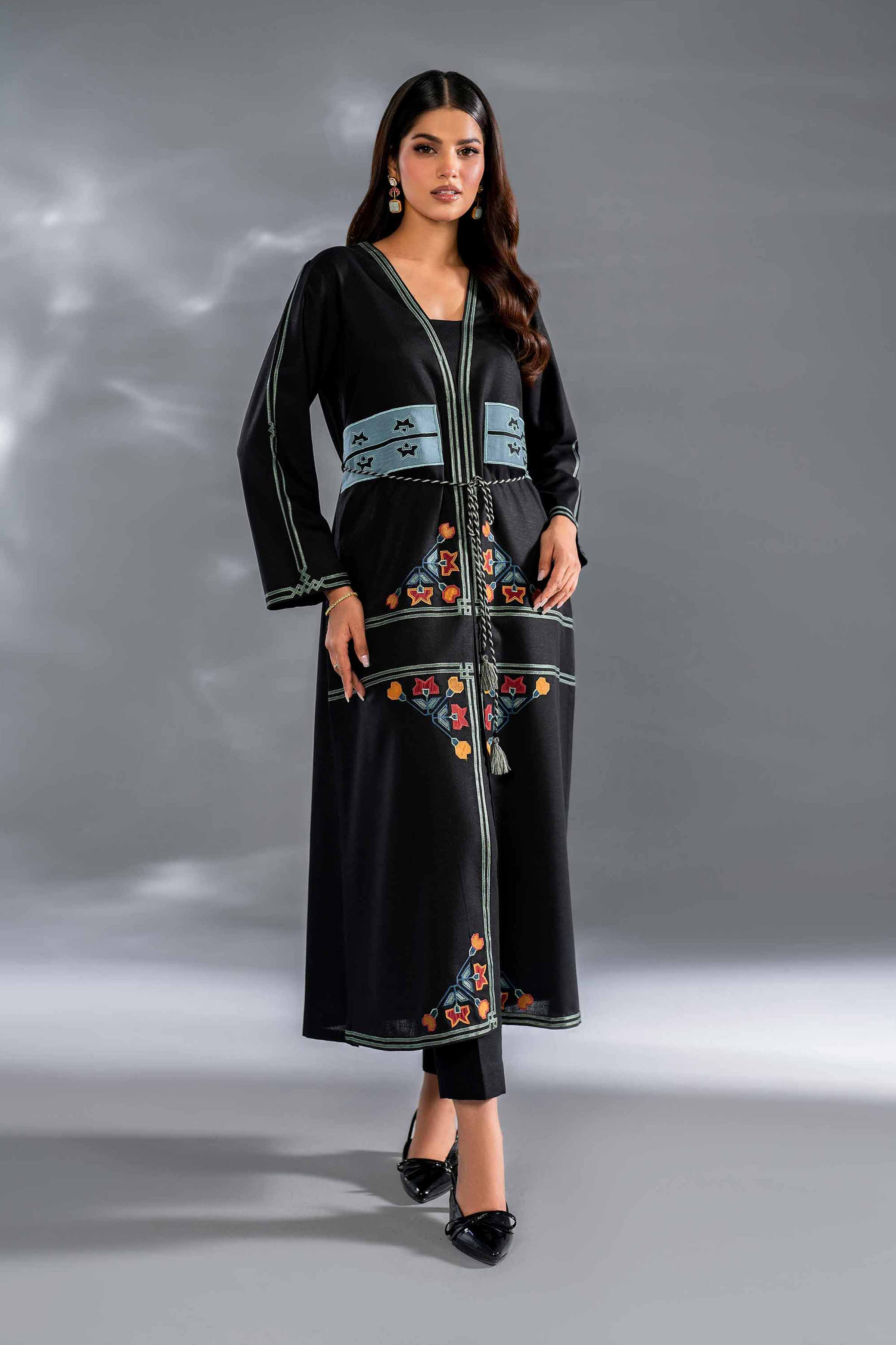 NishatUK - Brown Embroidered   Karandi 2-piece ready to wear Luxury Dress