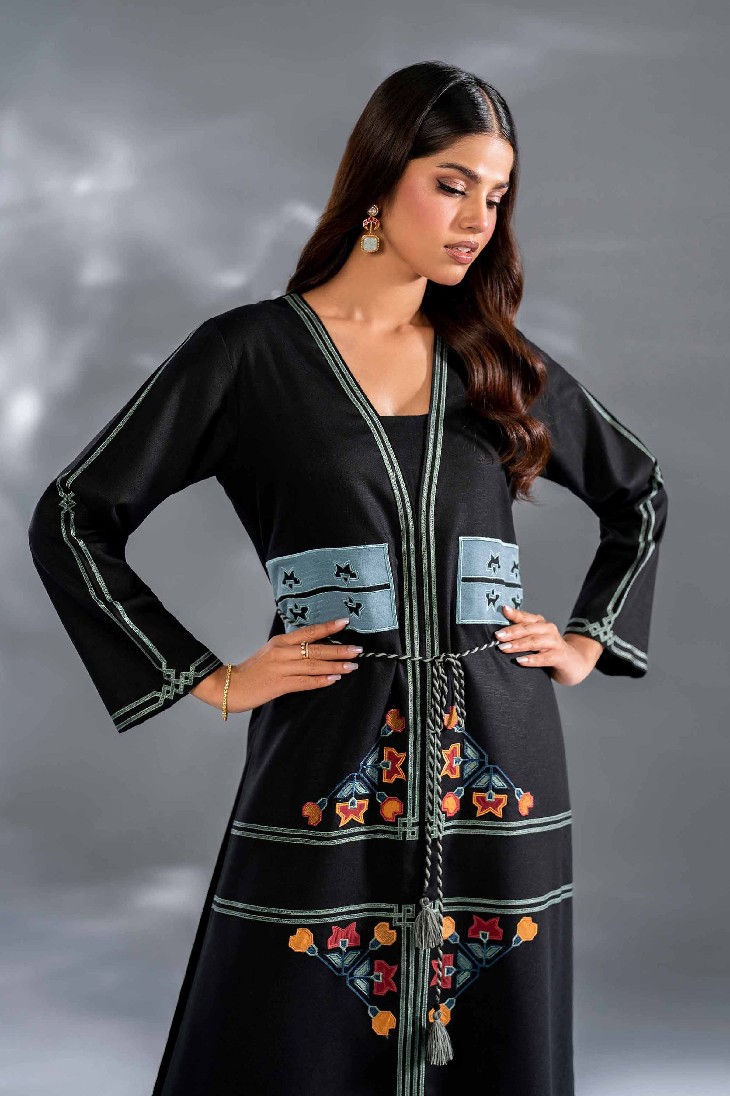 NishatUK - Brown Embroidered   Karandi 2-piece ready to wear Luxury Dress