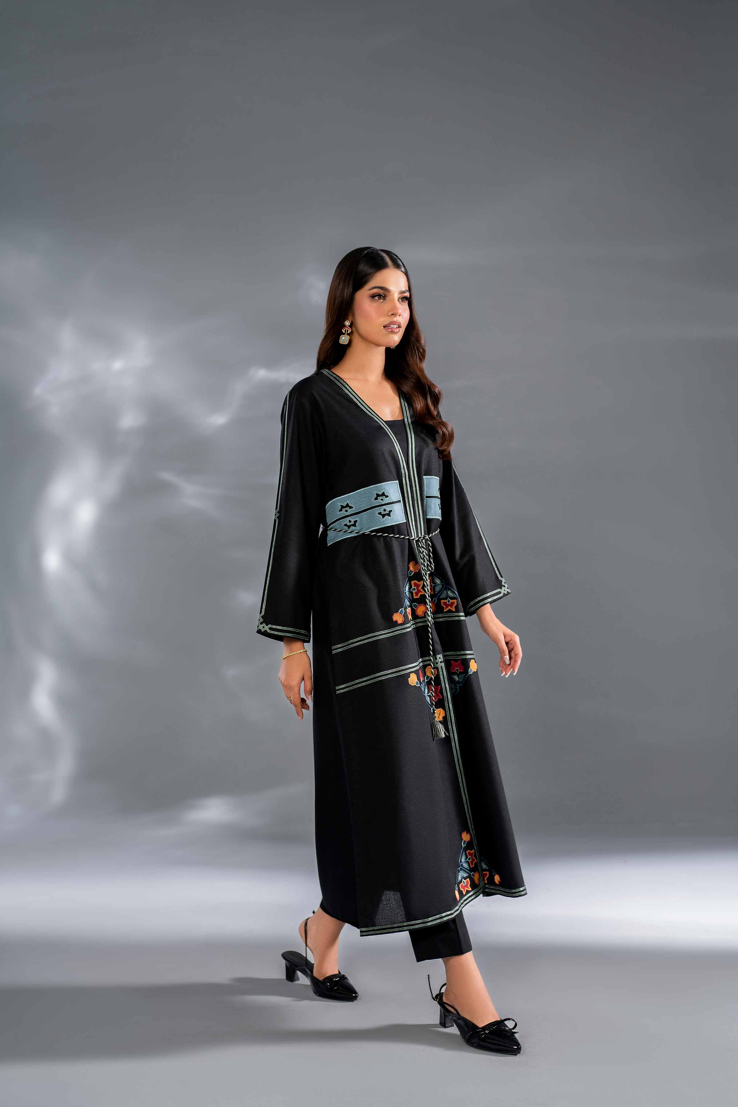 NishatUK - Brown Embroidered   Karandi 2-piece ready to wear Luxury Dress