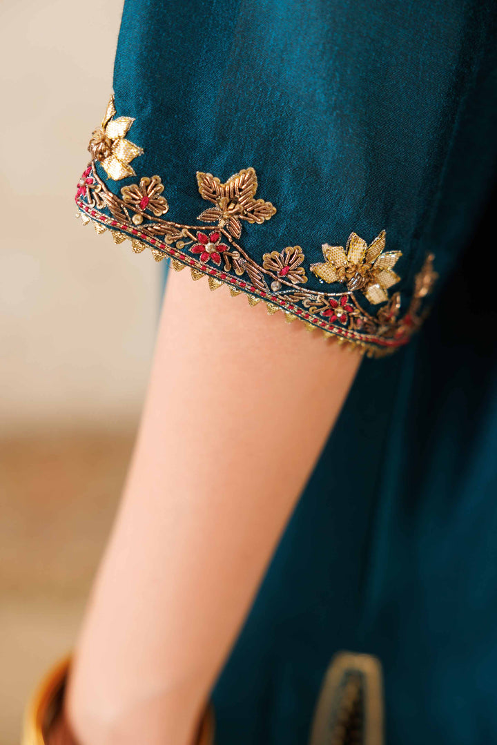 NishatUK - Blue Solids fancy Bonanza 3-piece ready to wear Luxury Suit