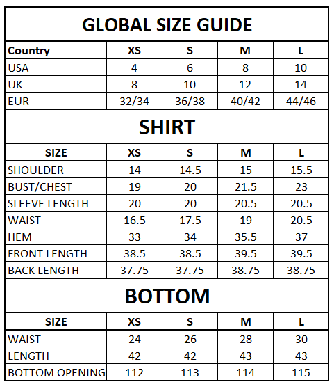 Size Guide