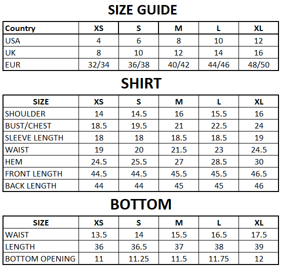 Size Guide