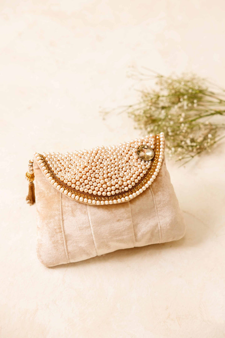 Embroidered Pouch - KFW25-143 Luxury Pret Cross Season Edit 2025