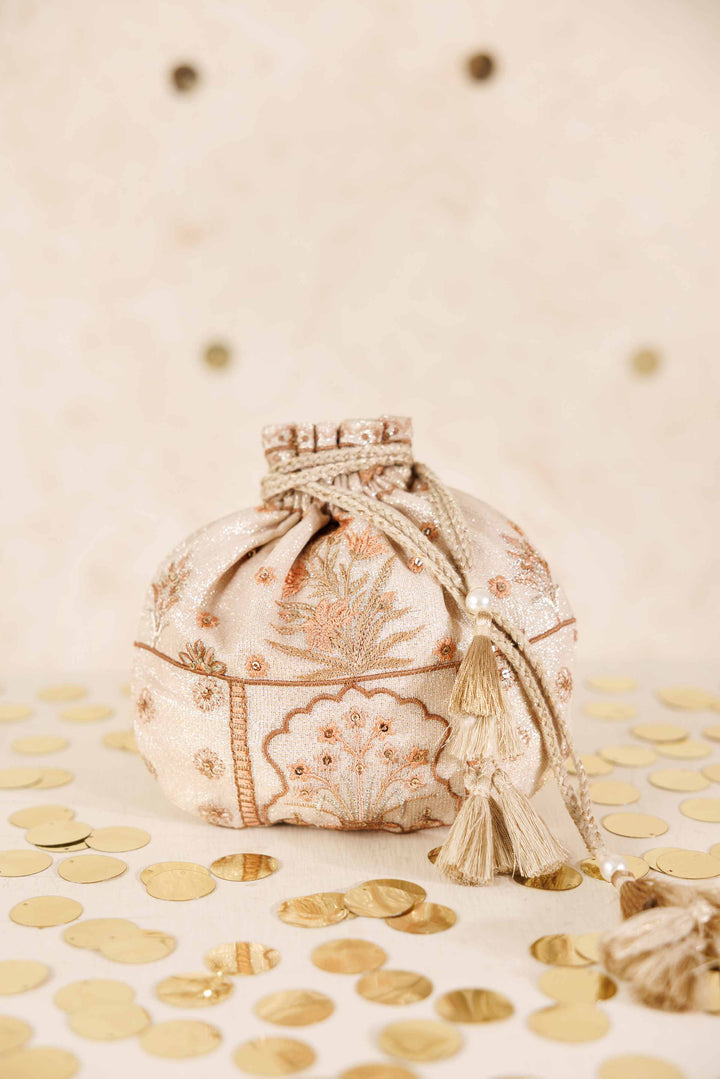 Embroidered Pouch - KFW25-144 Luxury Pret Cross Season Edit 2025