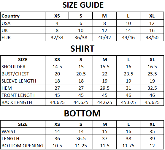 Size Guide