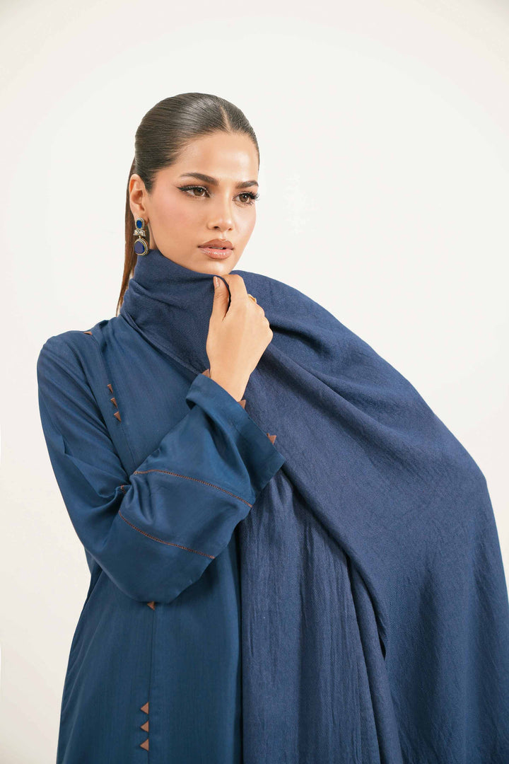 NishatUK - Blue Solids Silk 3-piece ready to wear Luxury Suit