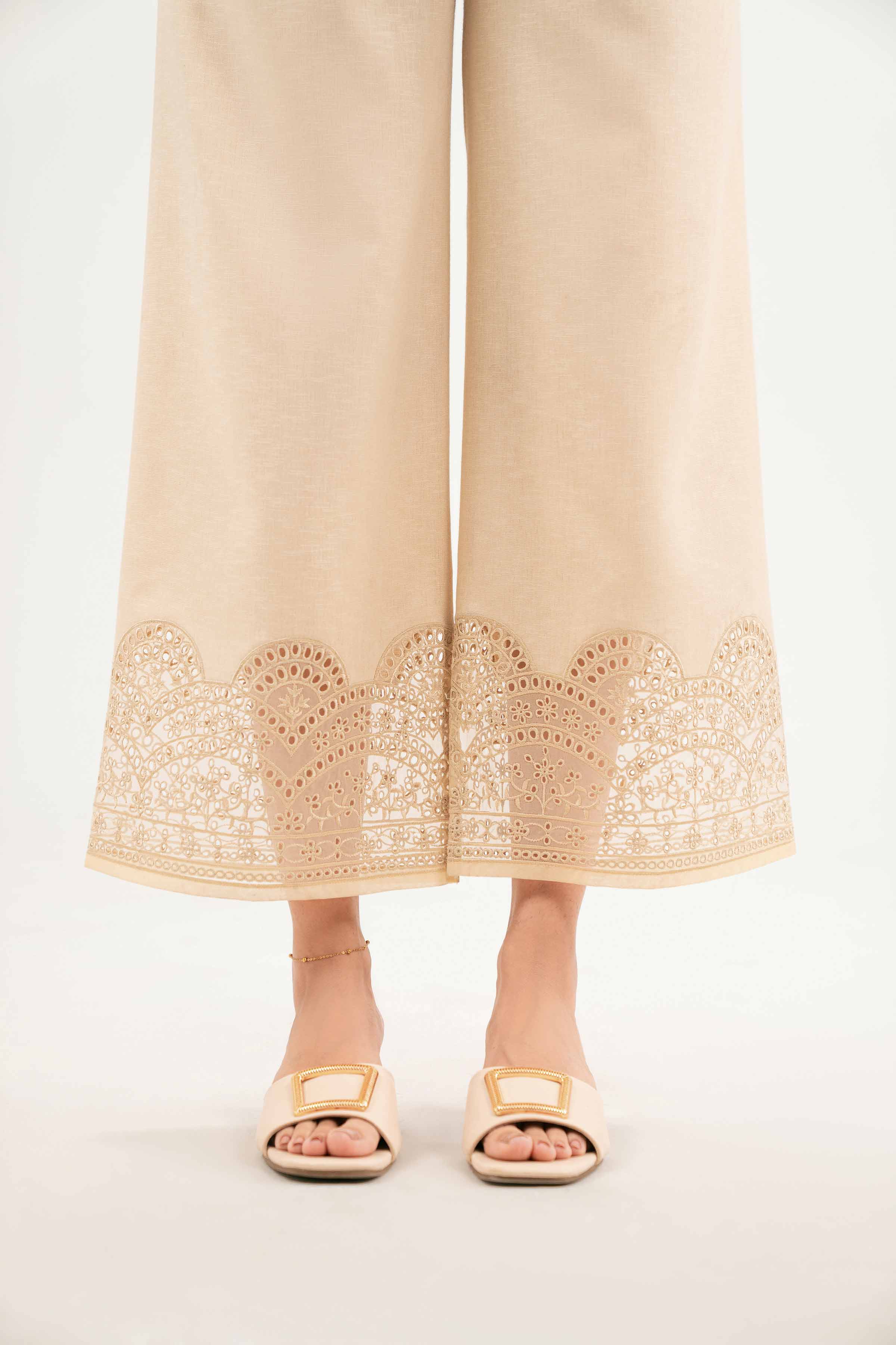 Nishat UK - Beige Embroidered Karandi 1 Piece READY TO WEAR - LUXURY Dress