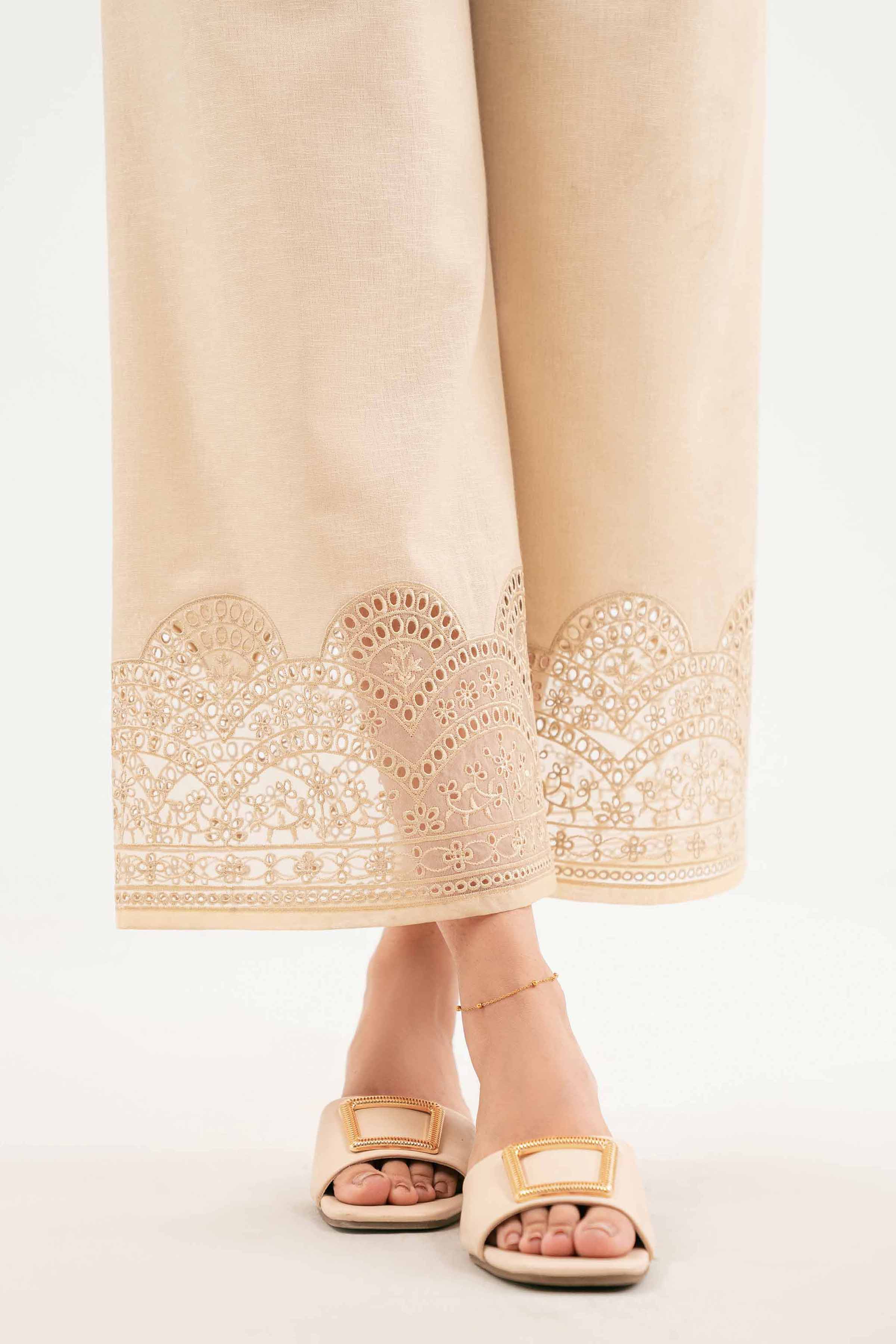 Nishat UK - Beige Embroidered Karandi 1 Piece READY TO WEAR - LUXURY Dress