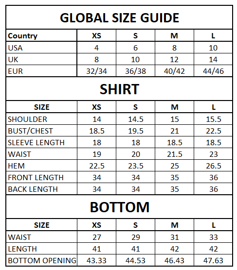 Size Guide