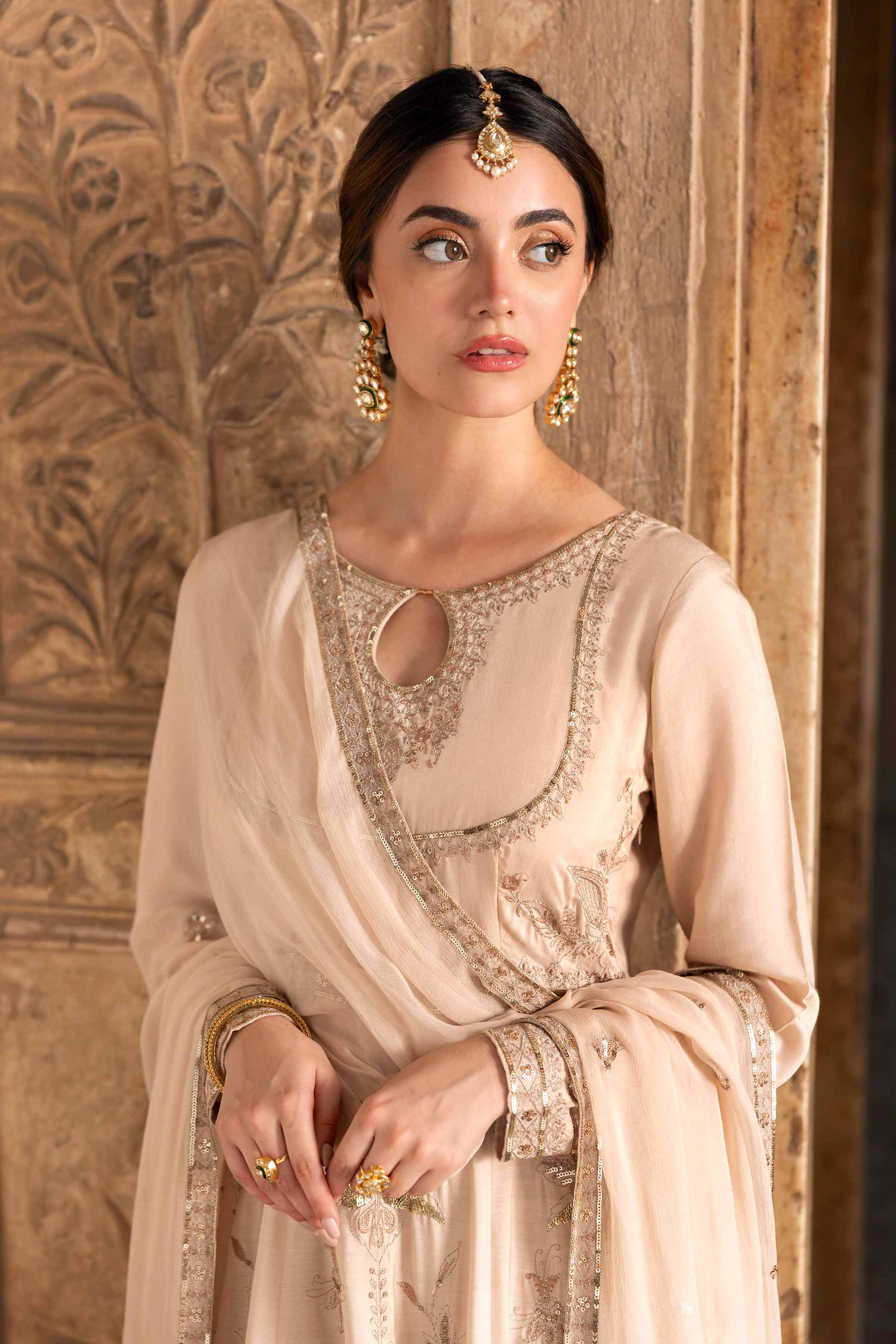 NishatUK - Off White Embroidered Viscose 2-piece ready to wear Luxury Dress