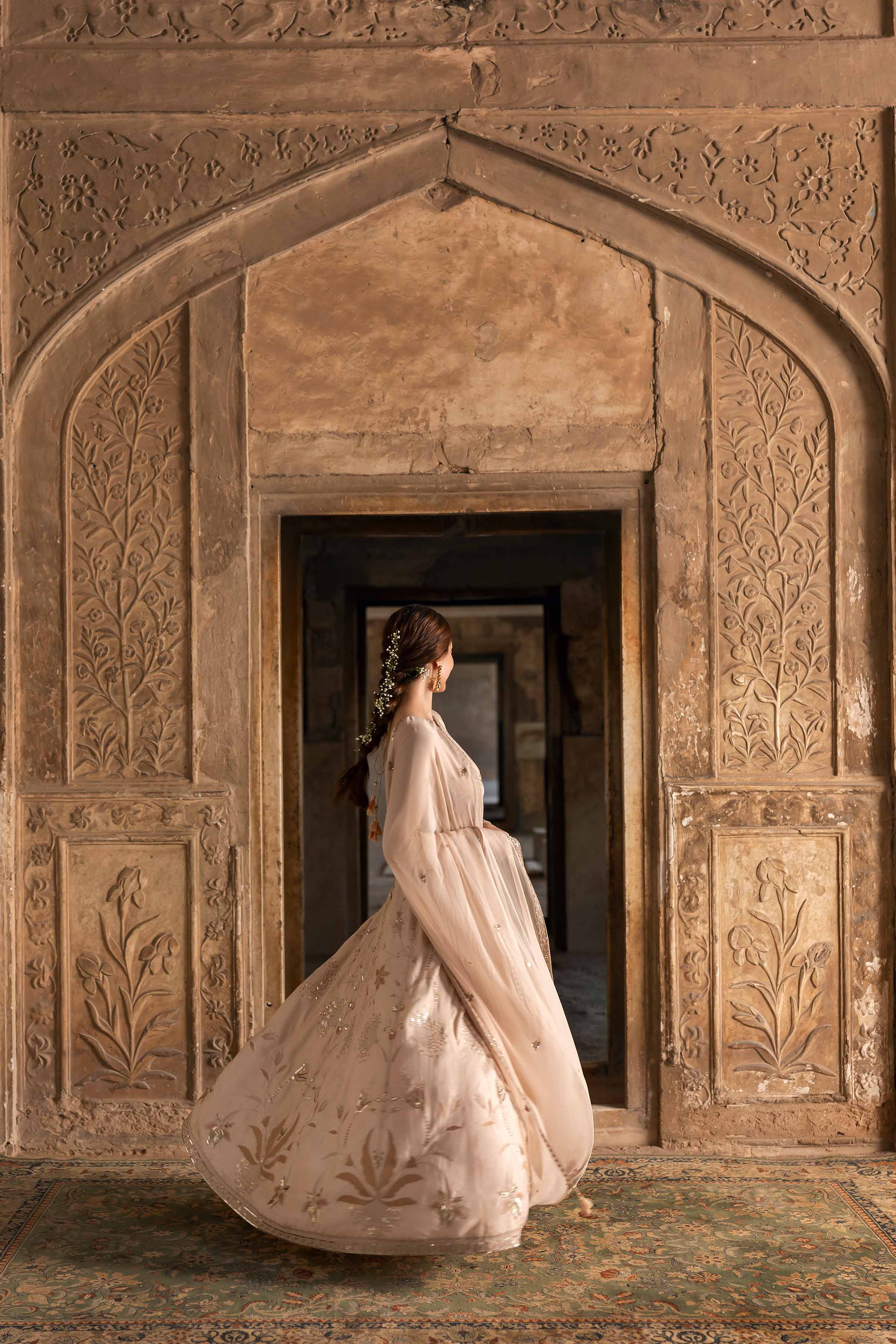 NishatUK - Off White Embroidered Viscose 2-piece ready to wear Luxury Dress