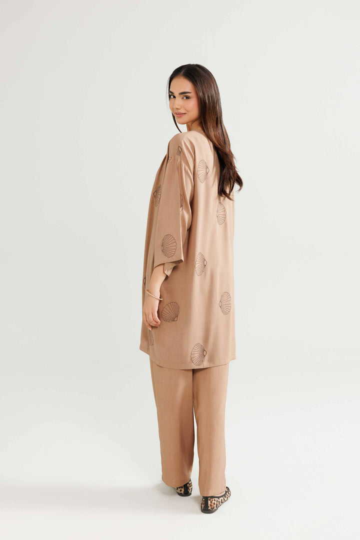 NishatUK - Sand Embroidered Linen 3-piece ready to wear-luxury Luxury Dress