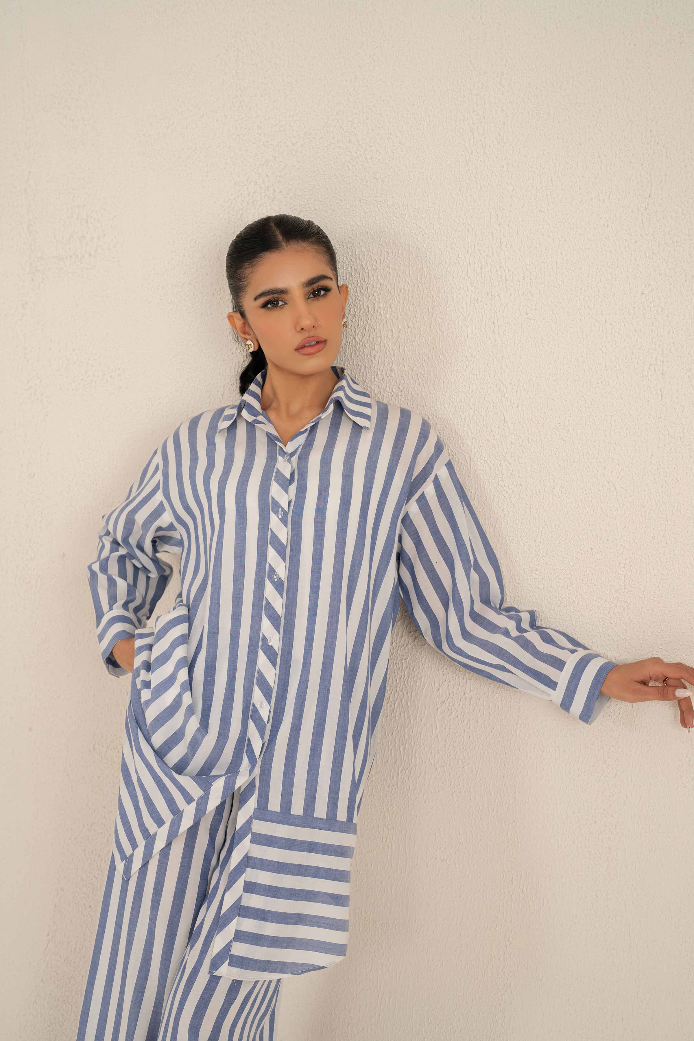 NishatUK - Brown Solids  Cotton 2-piece ready to wear Luxury Dress