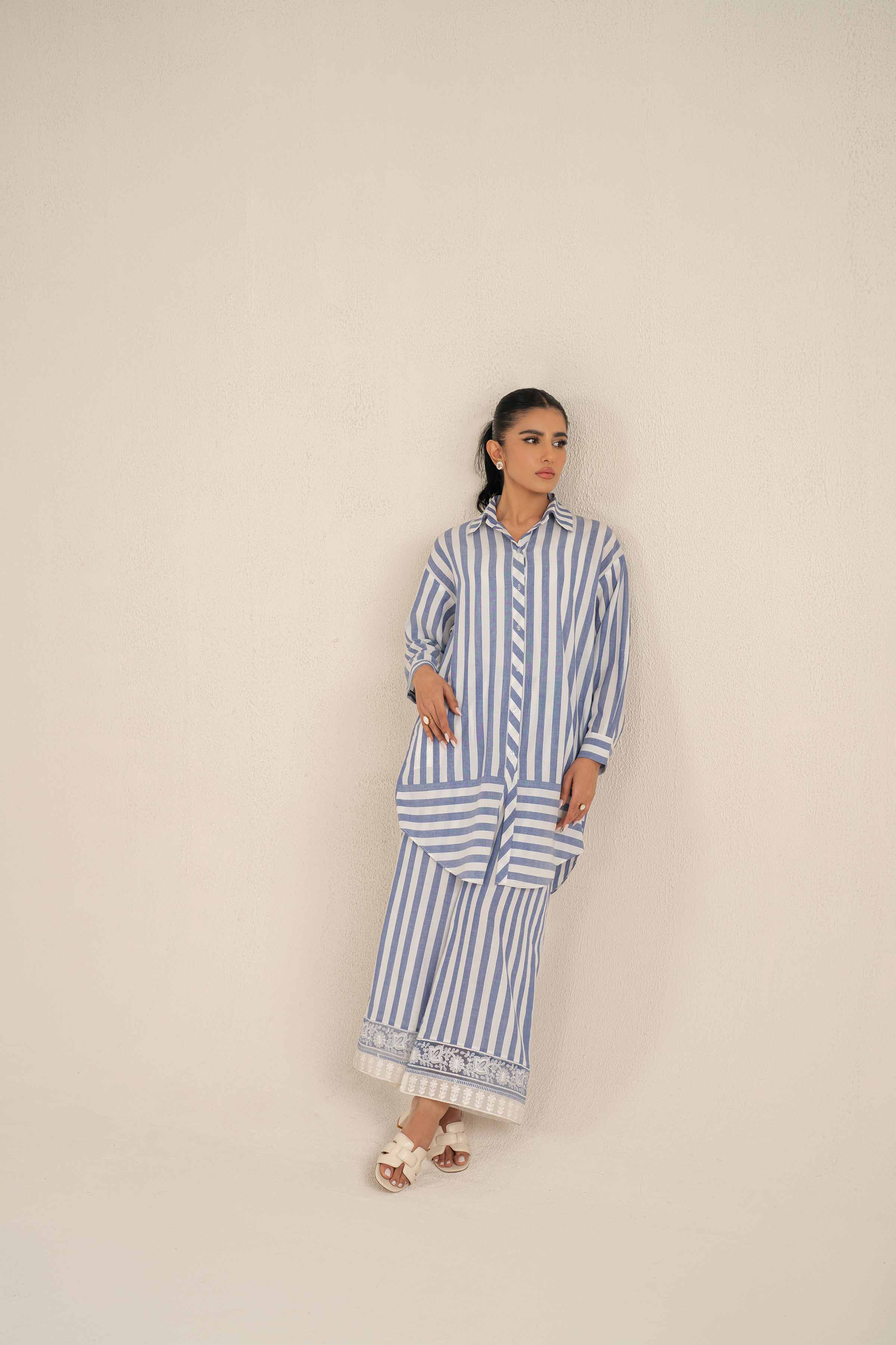 NishatUK - Brown Solids  Cotton 2-piece ready to wear Luxury Dress