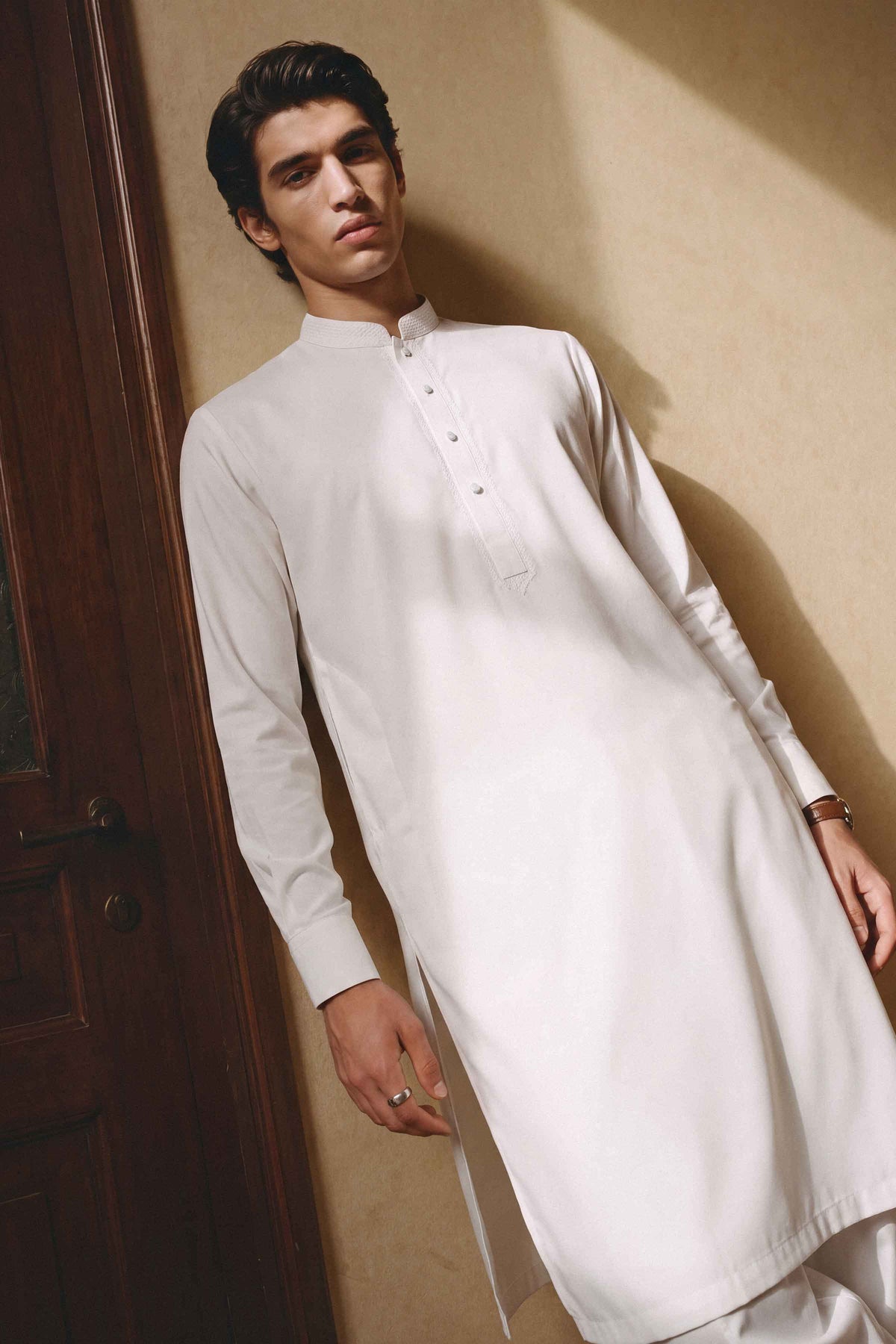 Nishat UK - White Embroidered Boski 2 Pieces ready to wear 
