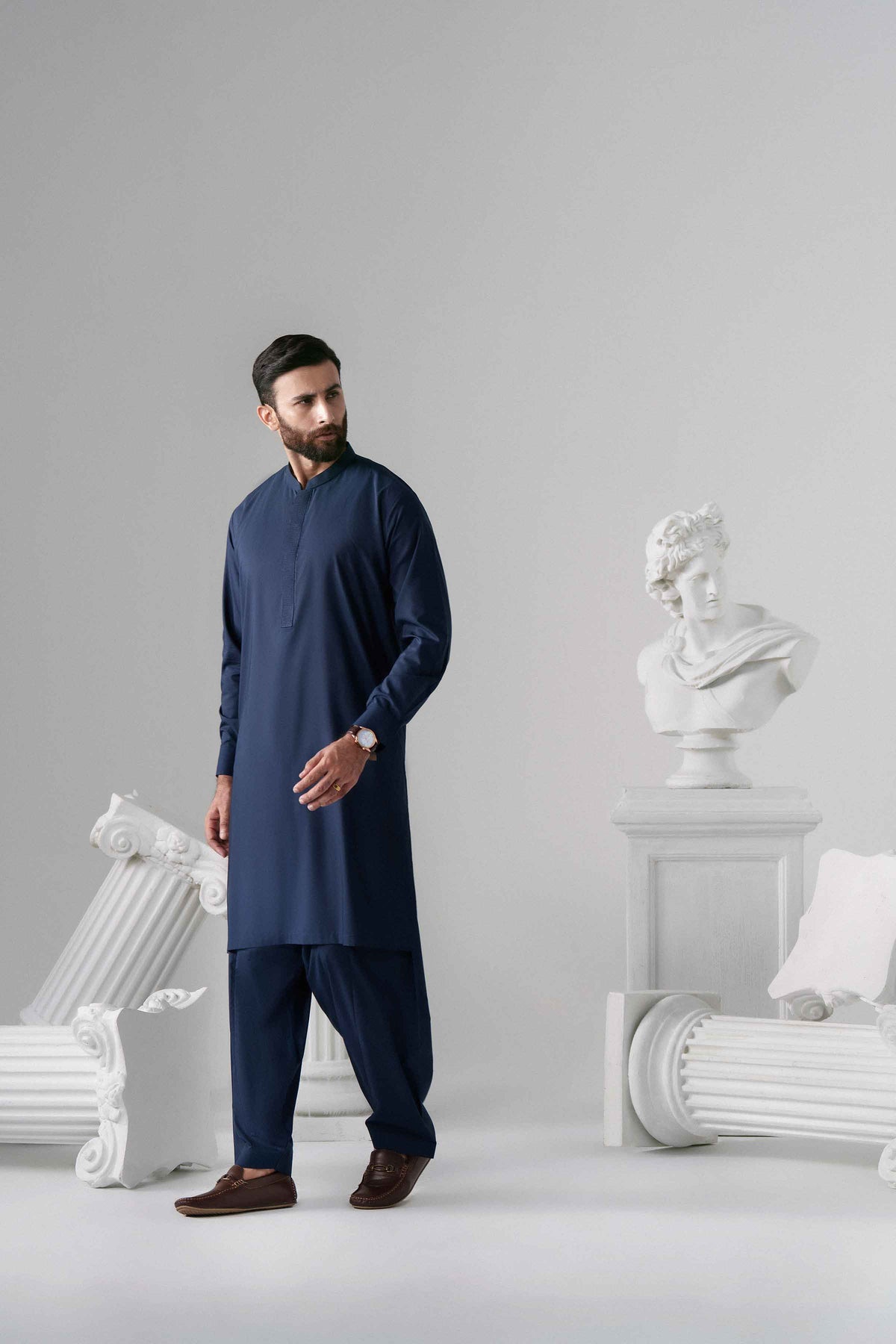 Nishat UK - Blue Embroidered Boski 2 Pieces ready to wear 