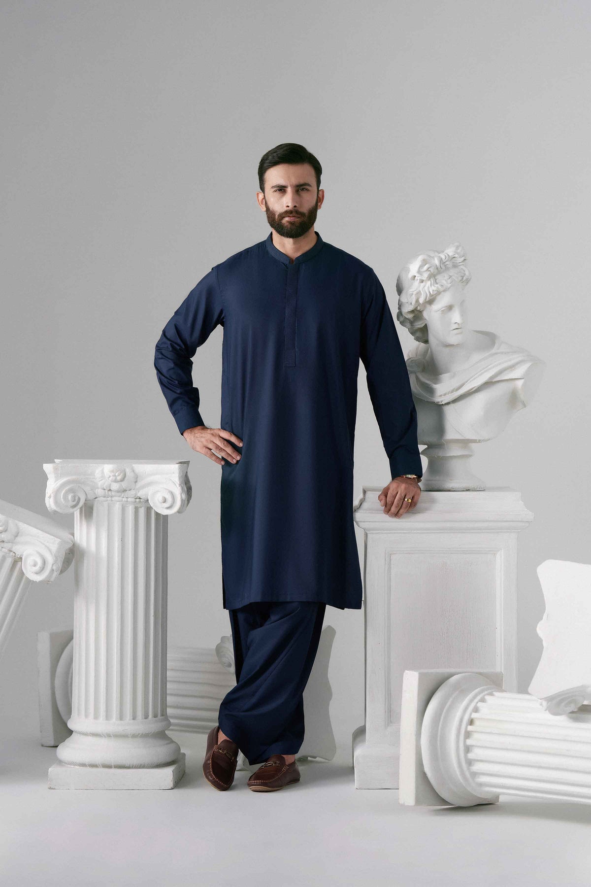 Nishat UK - Blue Embroidered Boski 2 Pieces ready to wear 